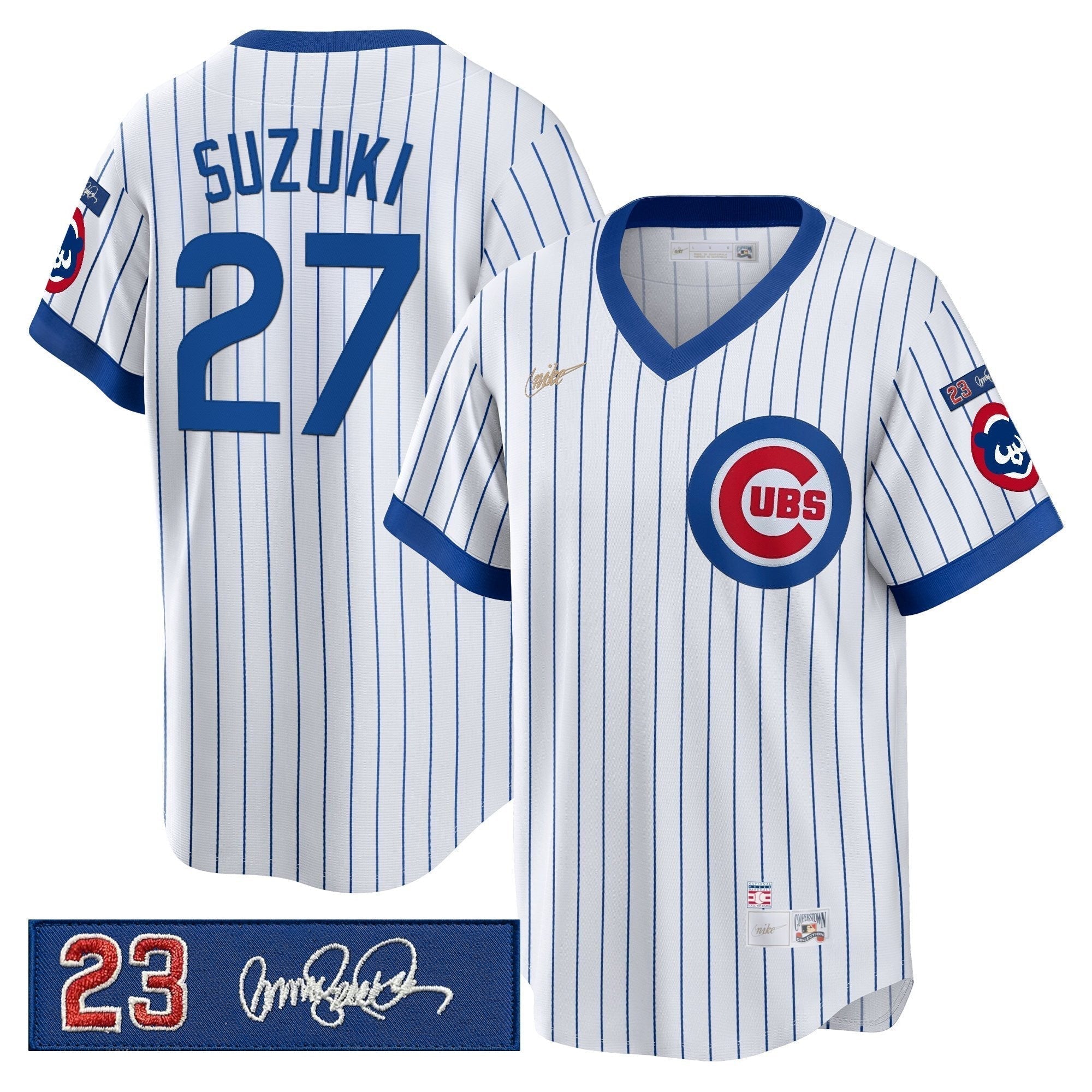CHC 'Ryne Sandberg Tribute Patch' Cooperstown Jersey - Stitched