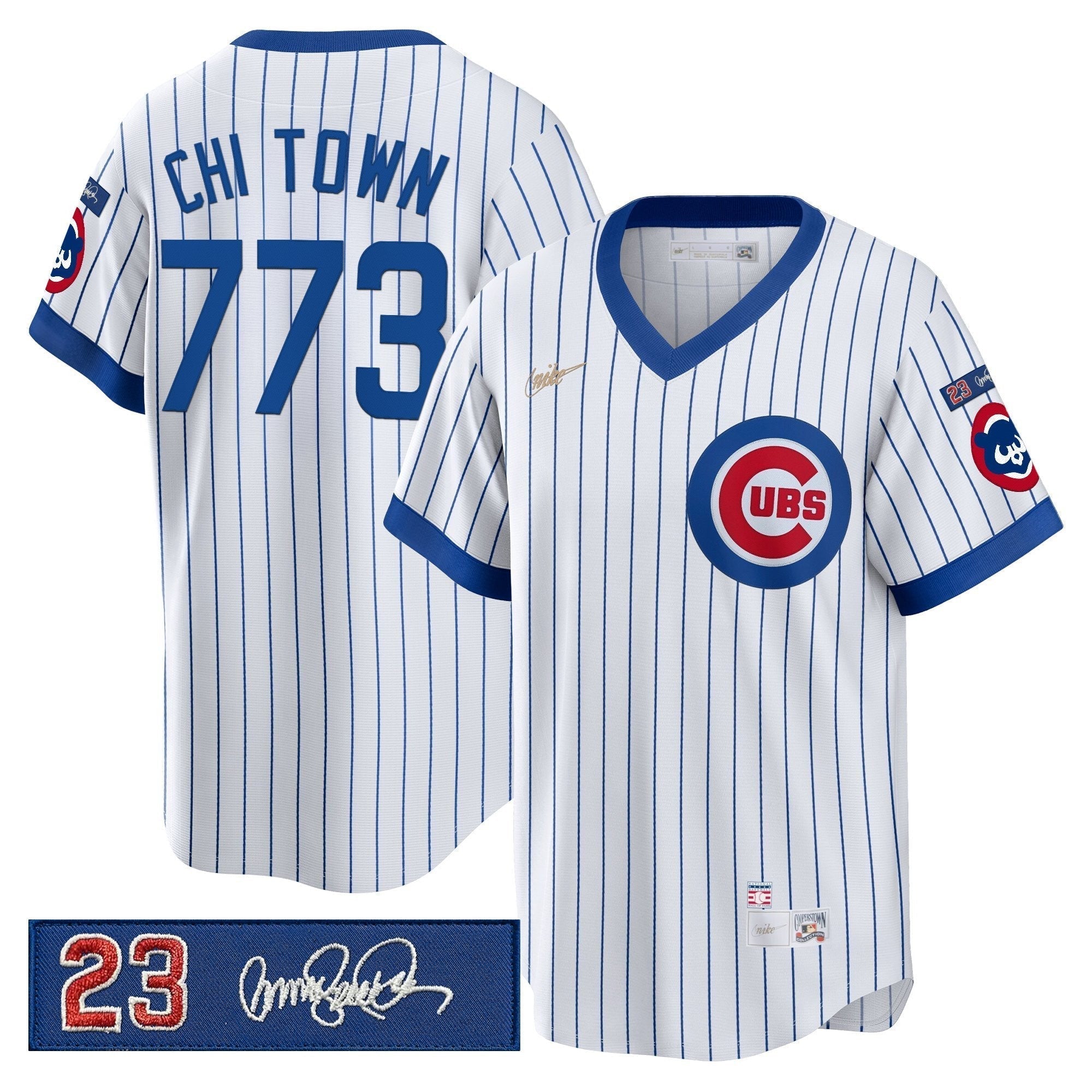 CHC 'Ryne Sandberg Tribute Patch' Cooperstown Jersey - Stitched