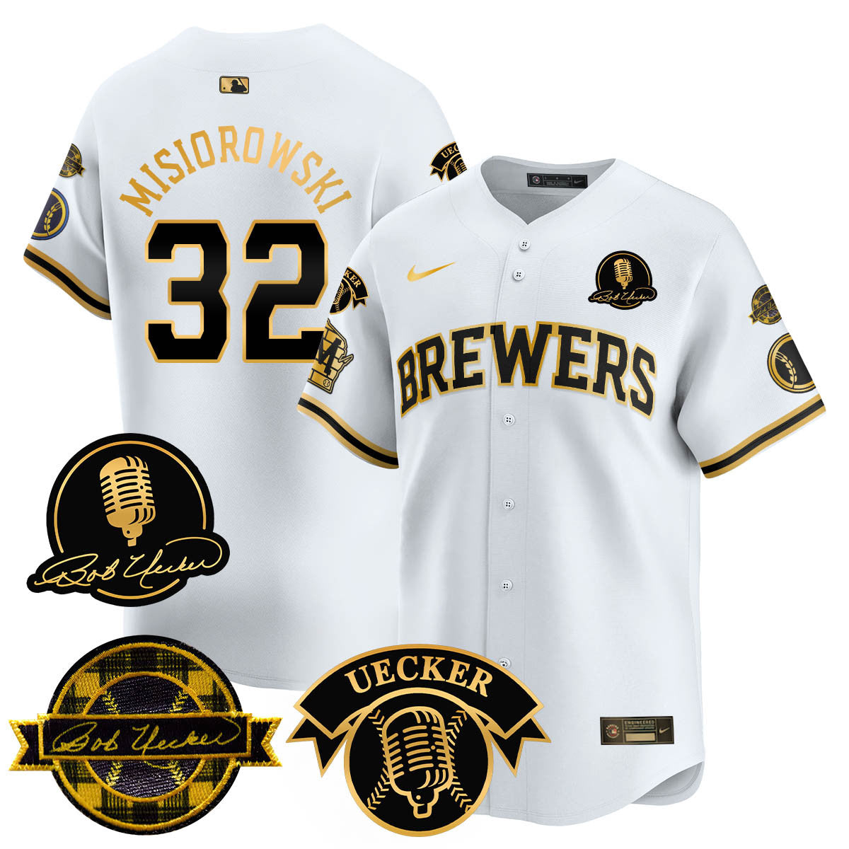 MIL 2025 Limited Jersey - Bob Uecker Patch - Stitched