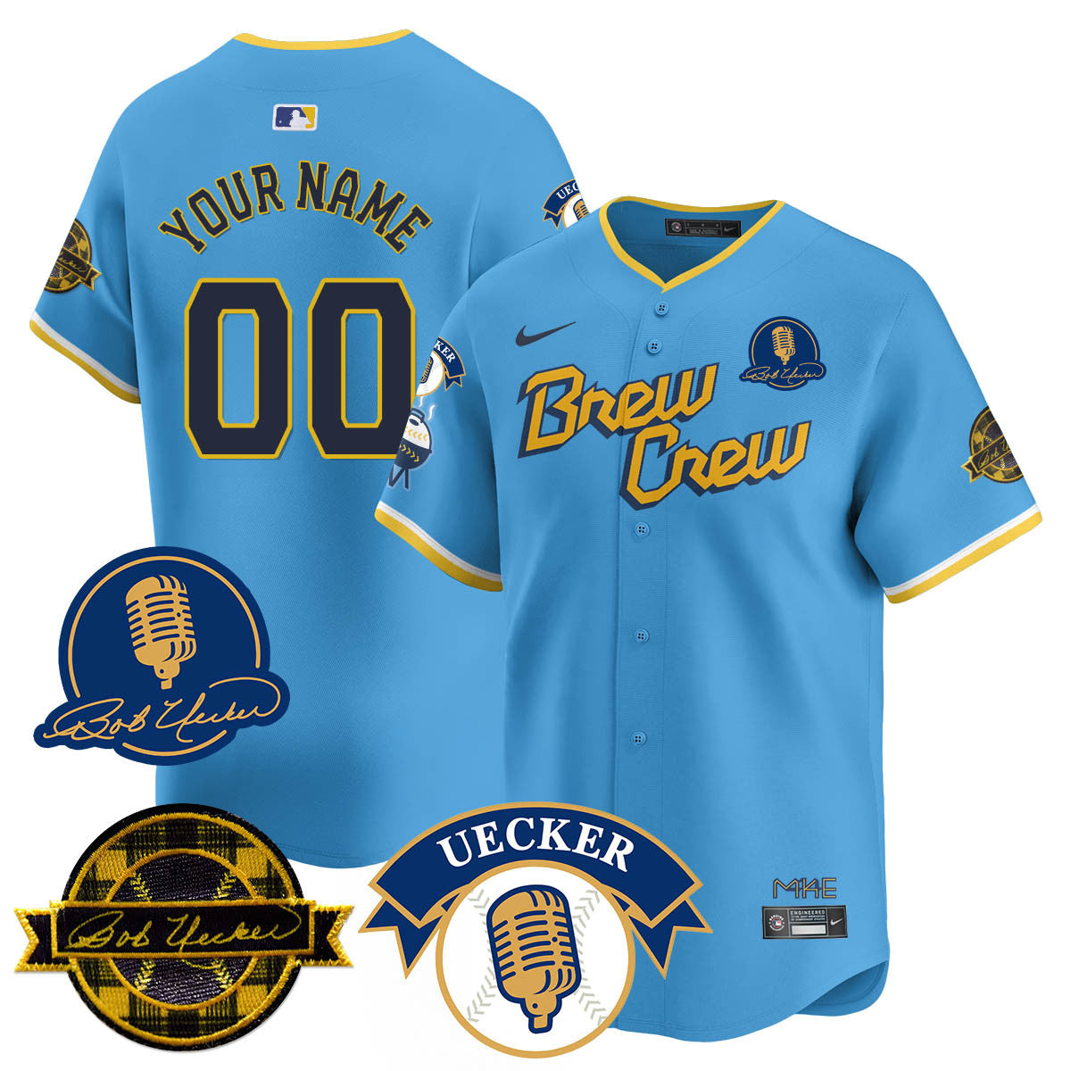 MIL 2025 Limited Jersey - Bob Uecker Patch - Stitched