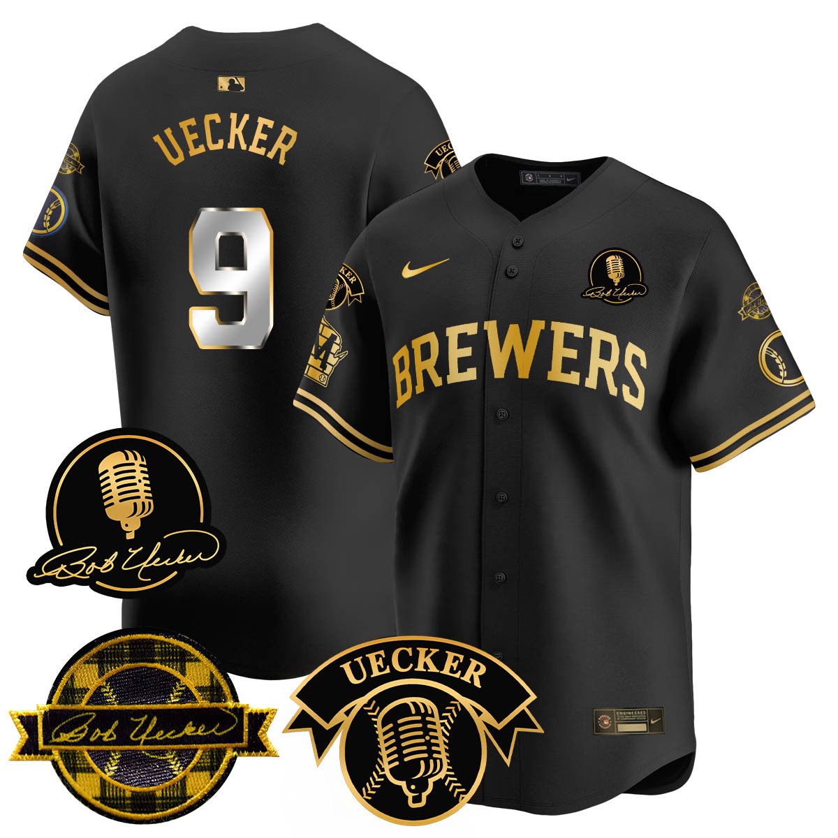 MIL 2025 Limited Jersey - Bob Uecker Patch - Stitched