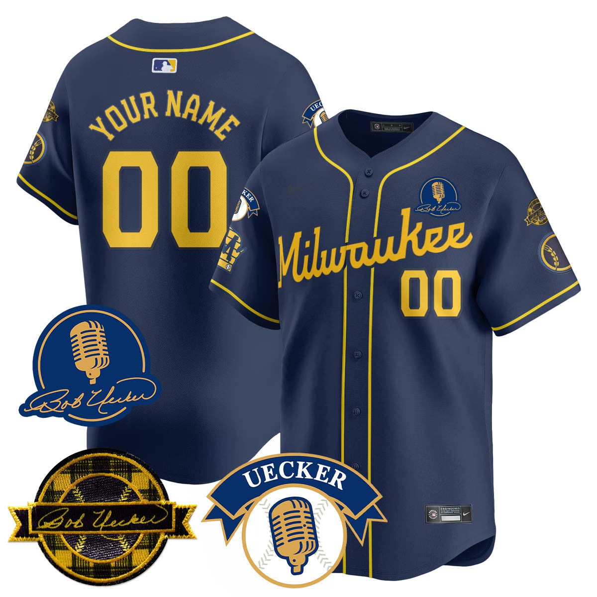MIL 2025 Limited Jersey - Bob Uecker Patch - Stitched