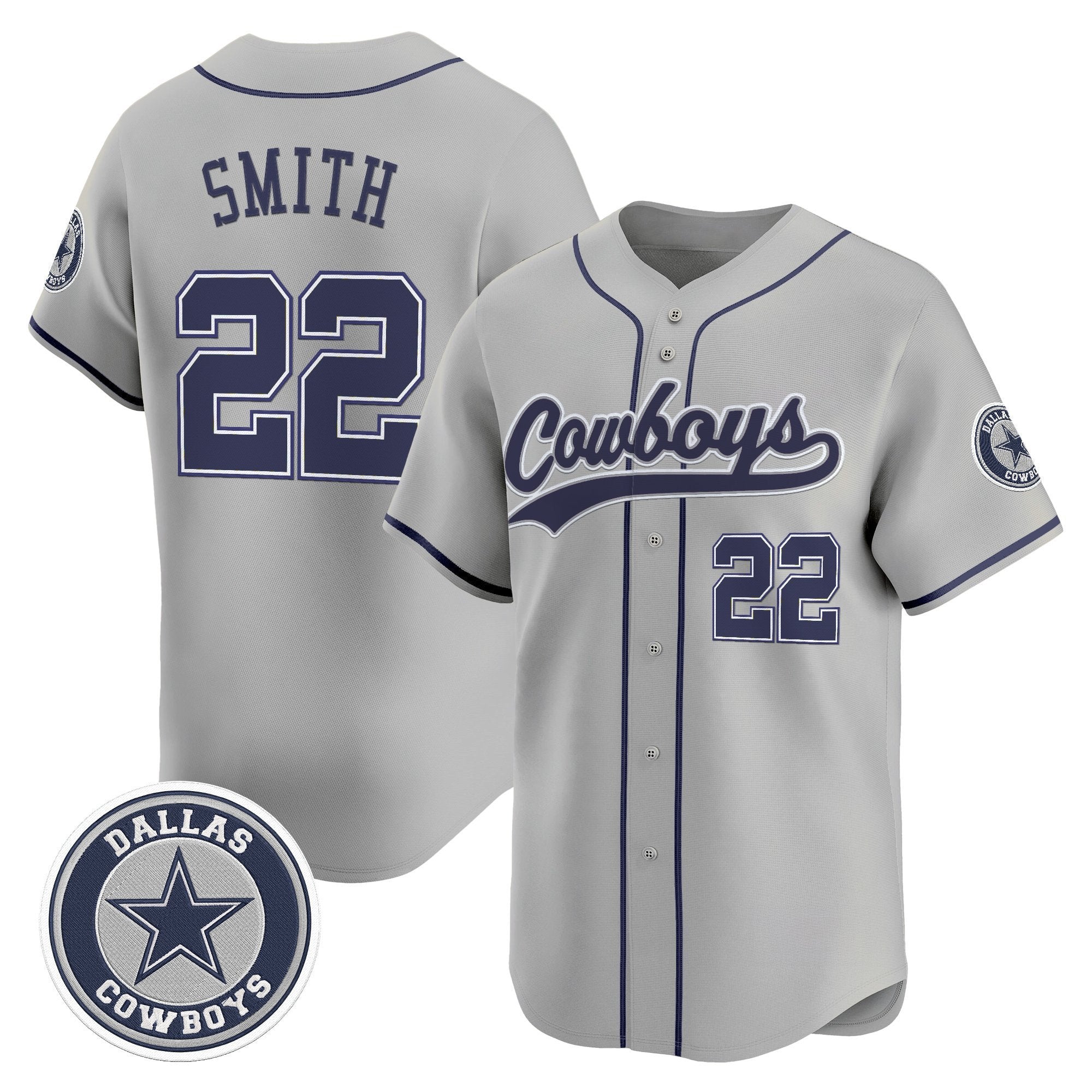 DAL Vapor Baseball Jersey - Stitched