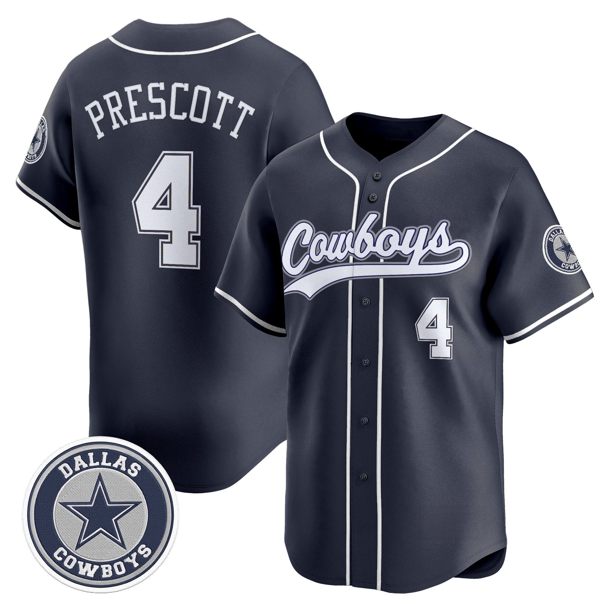 DAL Vapor Baseball Jersey - Stitched