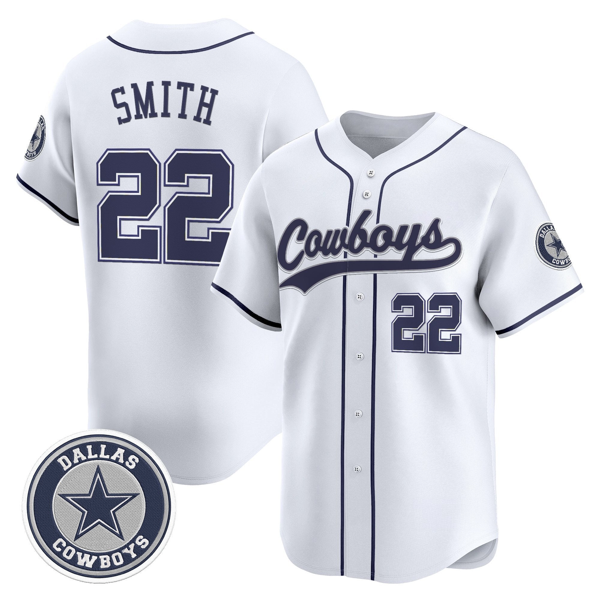 DAL Vapor Baseball Jersey - Stitched