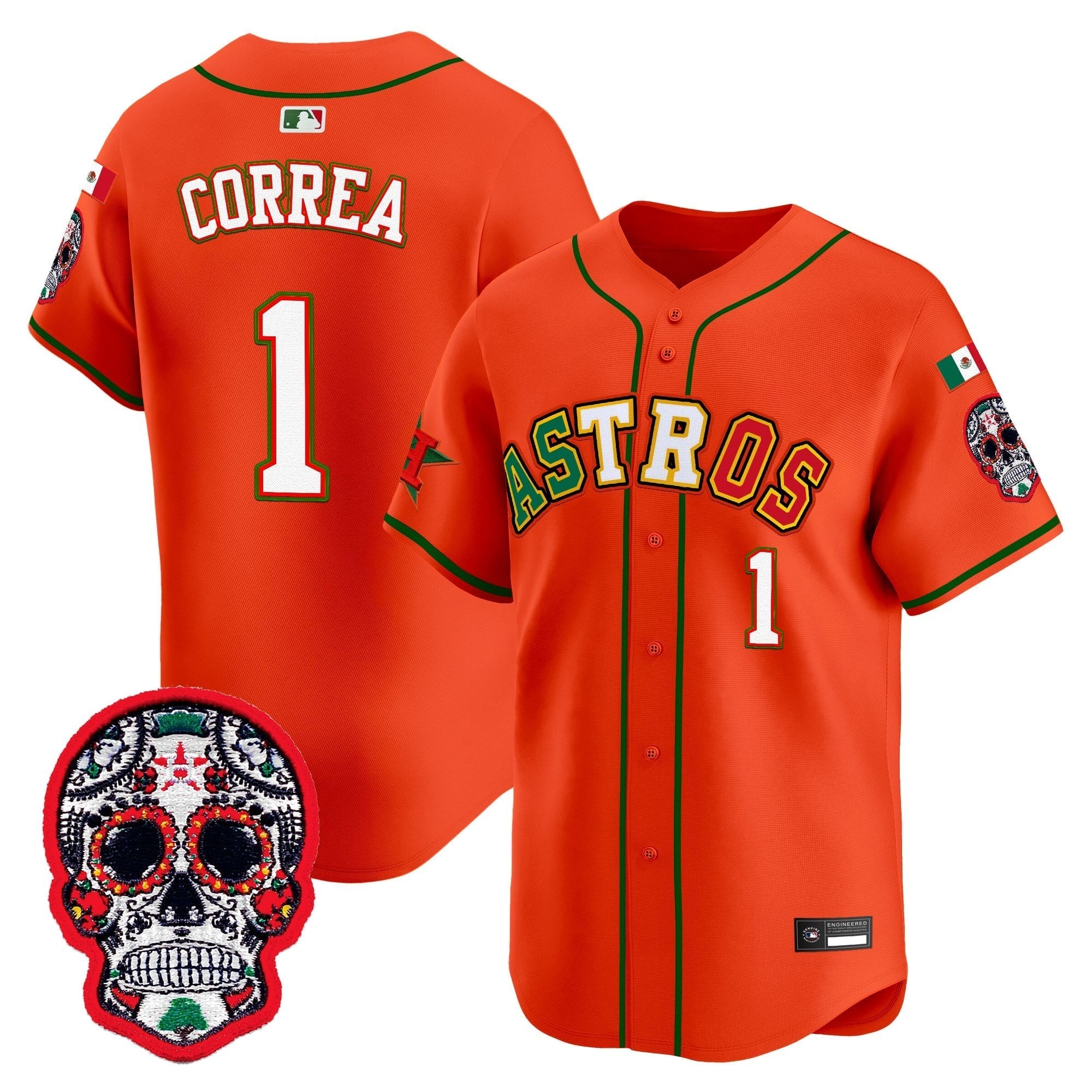HOU Mexico 2025 'Día de los Muertos Edition' Vapor Premier Limited Jersey - Stitched