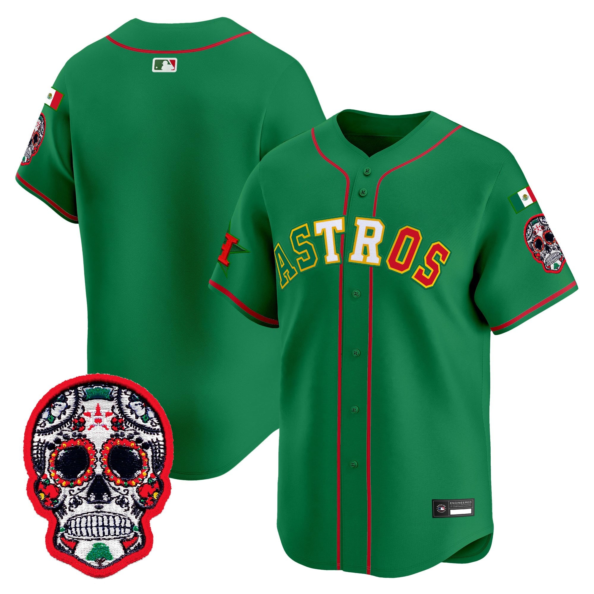 HOU Mexico 2025 'Día de los Muertos Edition' Vapor Premier Limited Jersey - Stitched