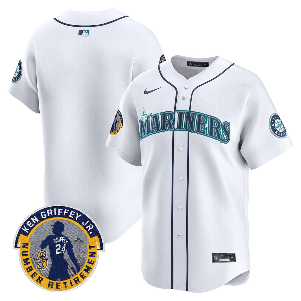 SEA 2025 Ken Griffey Jr. Patch Vapor Premier Limited Jersey - Stitched