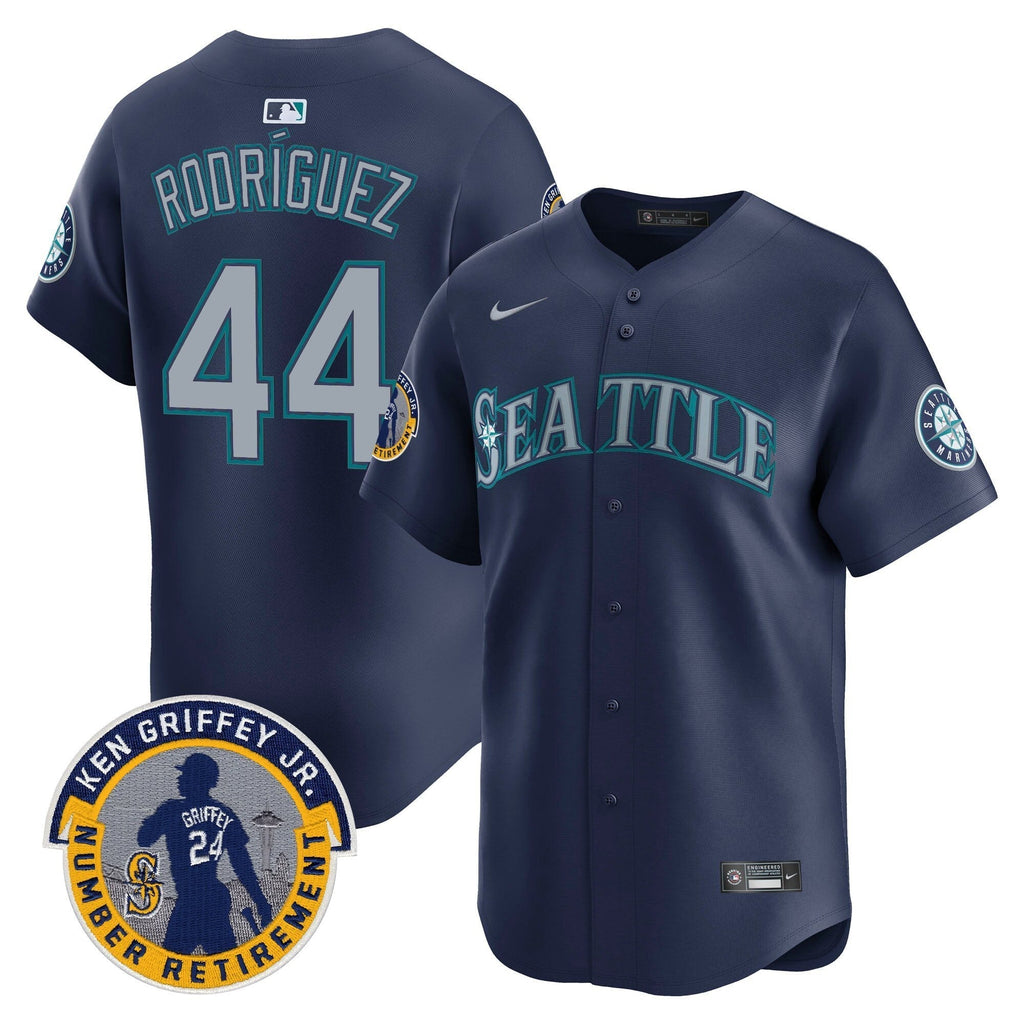 SEA 2025 Ken Griffey Jr. Patch Vapor Premier Limited Jersey - Stitched