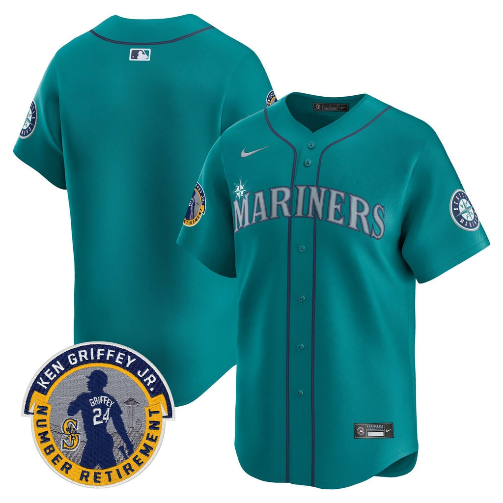 SEA 2025 Ken Griffey Jr. Patch Vapor Premier Limited Jersey - Stitched