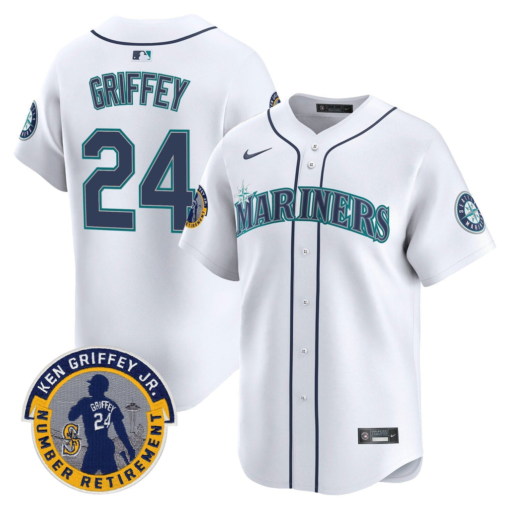 SEA 2025 Ken Griffey Jr. Patch Vapor Premier Limited Jersey - Stitched