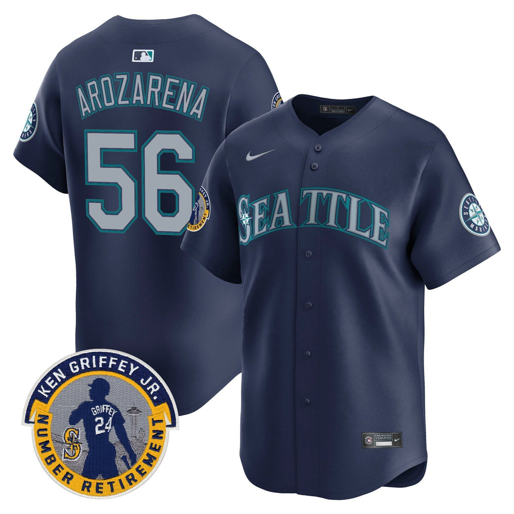 SEA 2025 Ken Griffey Jr. Patch Vapor Premier Limited Jersey - Stitched