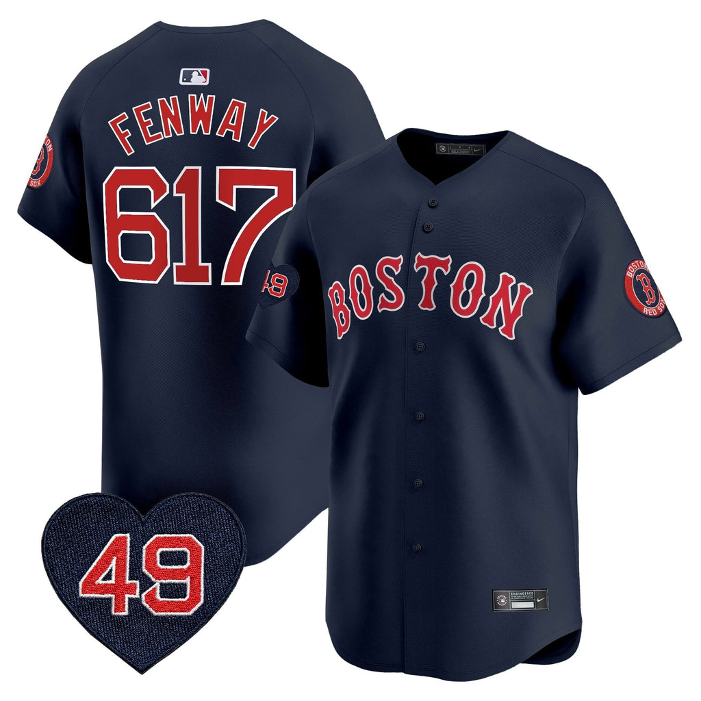 BOS Tim Wakefield Patch Vapor Premier Limited Jersey - Stitched