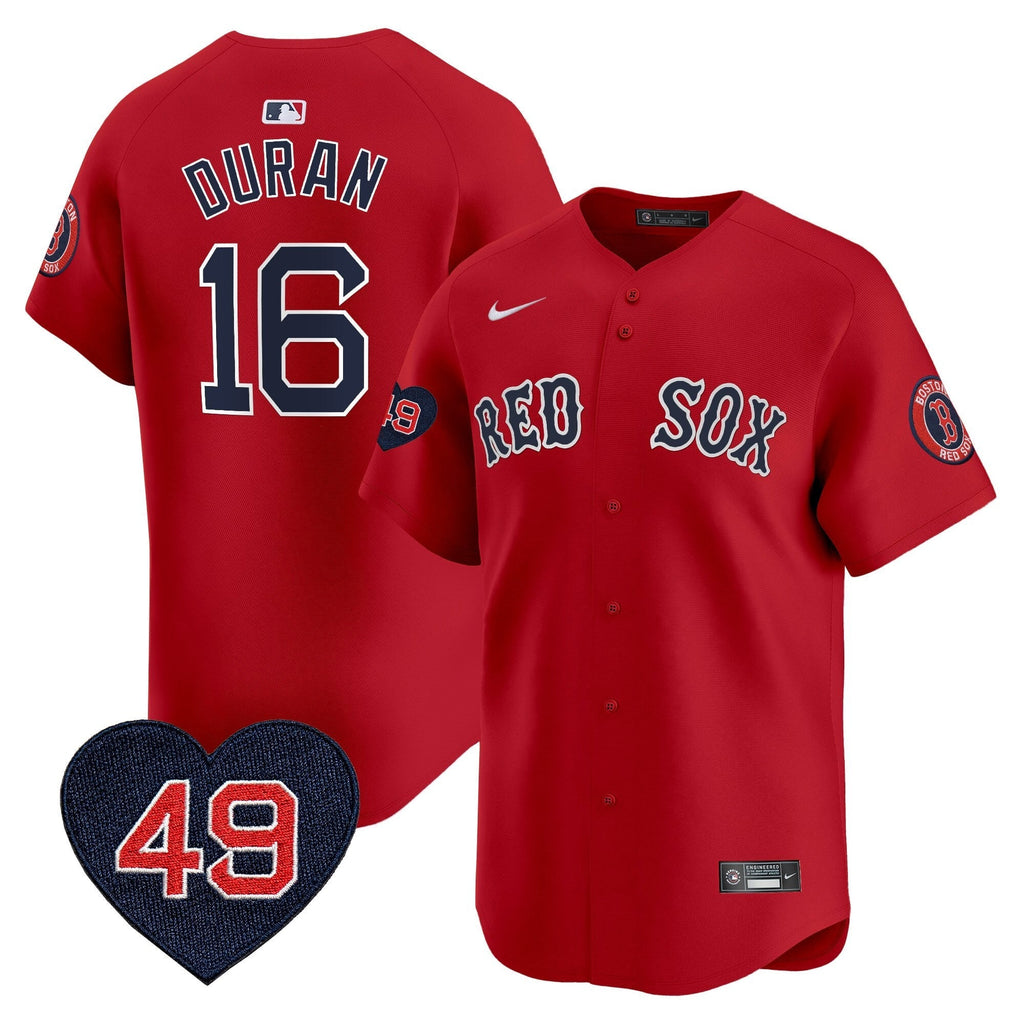 BOS Tim Wakefield Patch Vapor Premier Limited Jersey - Stitched