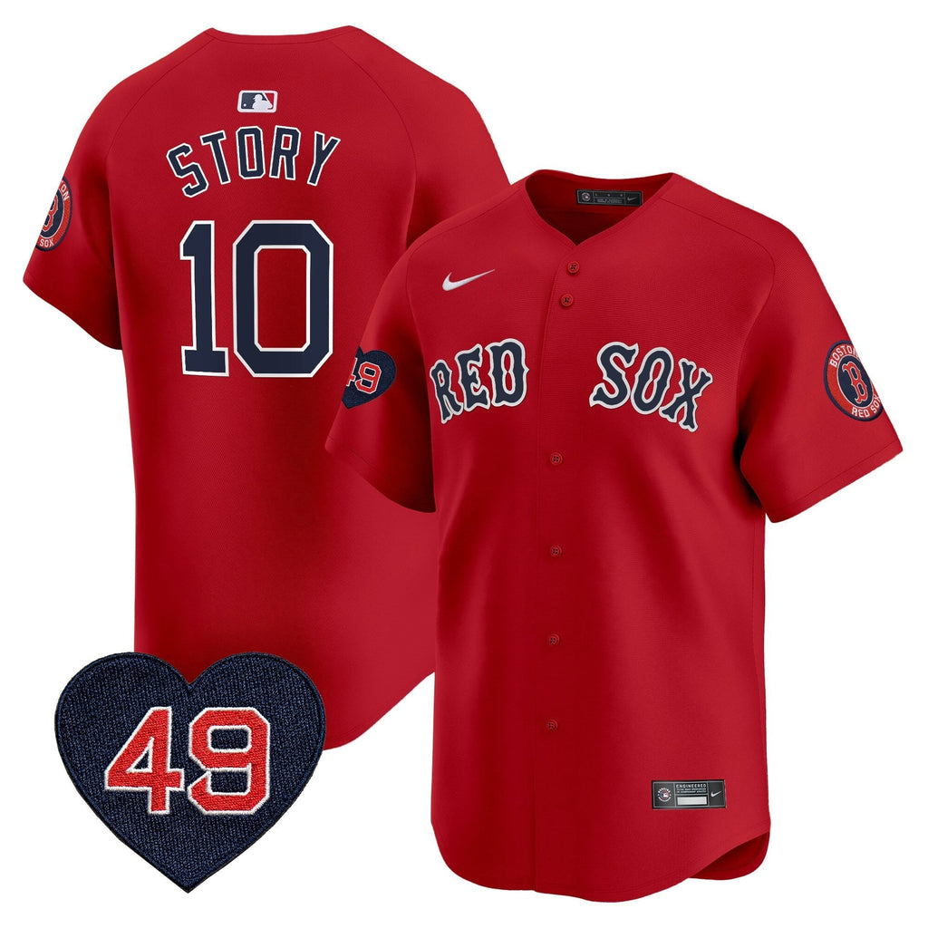 BOS Tim Wakefield Patch Vapor Premier Limited Jersey - Stitched