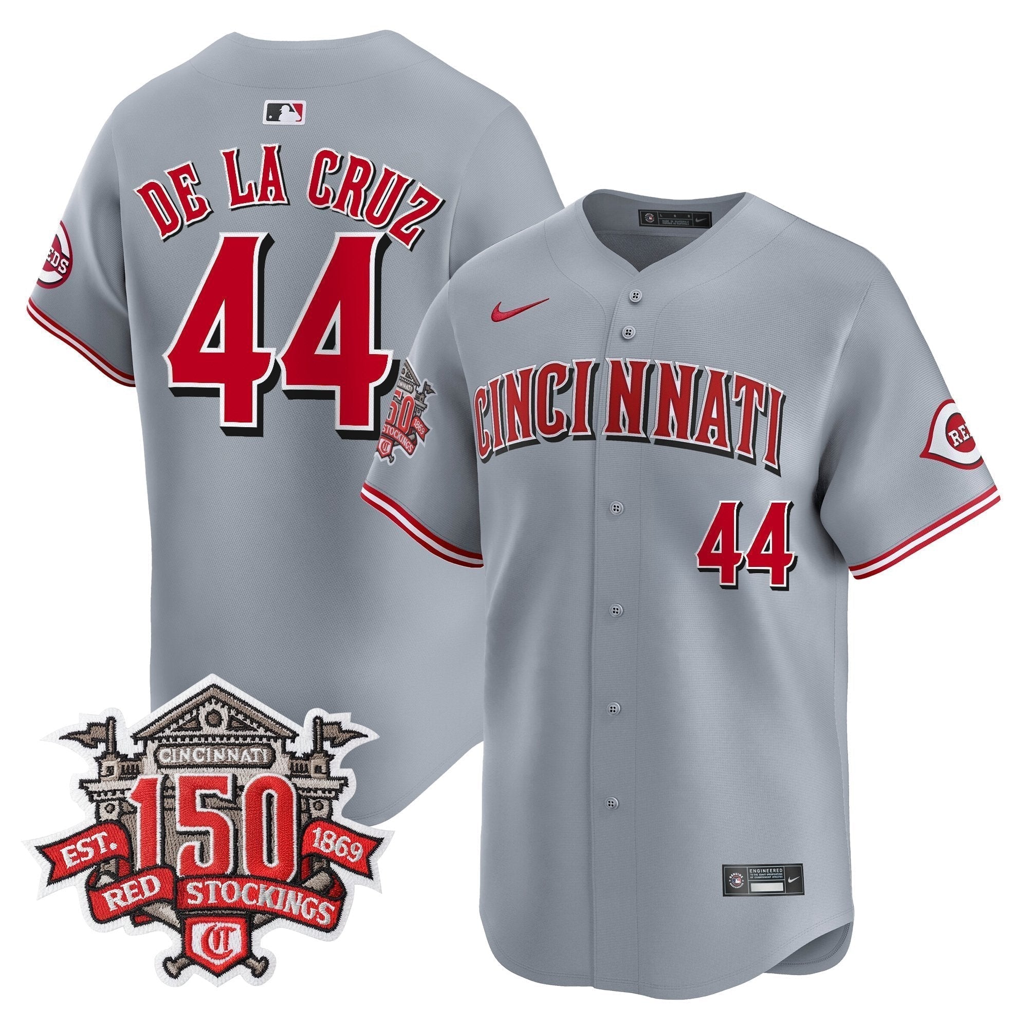 CIN 150th Anniversary Patch Vapor Premier Limited Jersey - Stitched