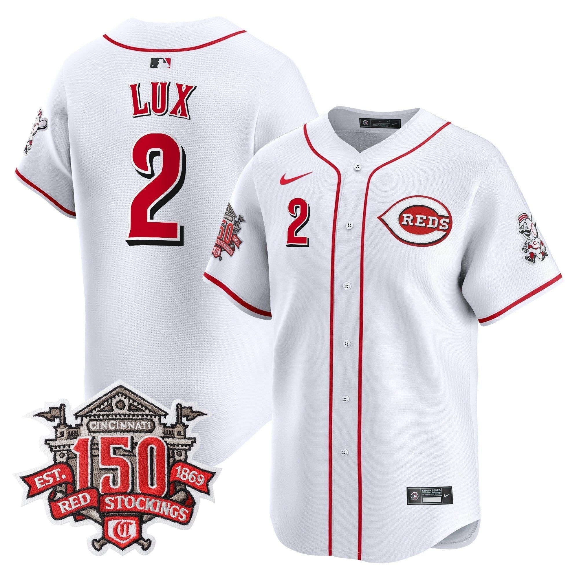 CIN 150th Anniversary Patch Vapor Premier Limited Jersey - Stitched