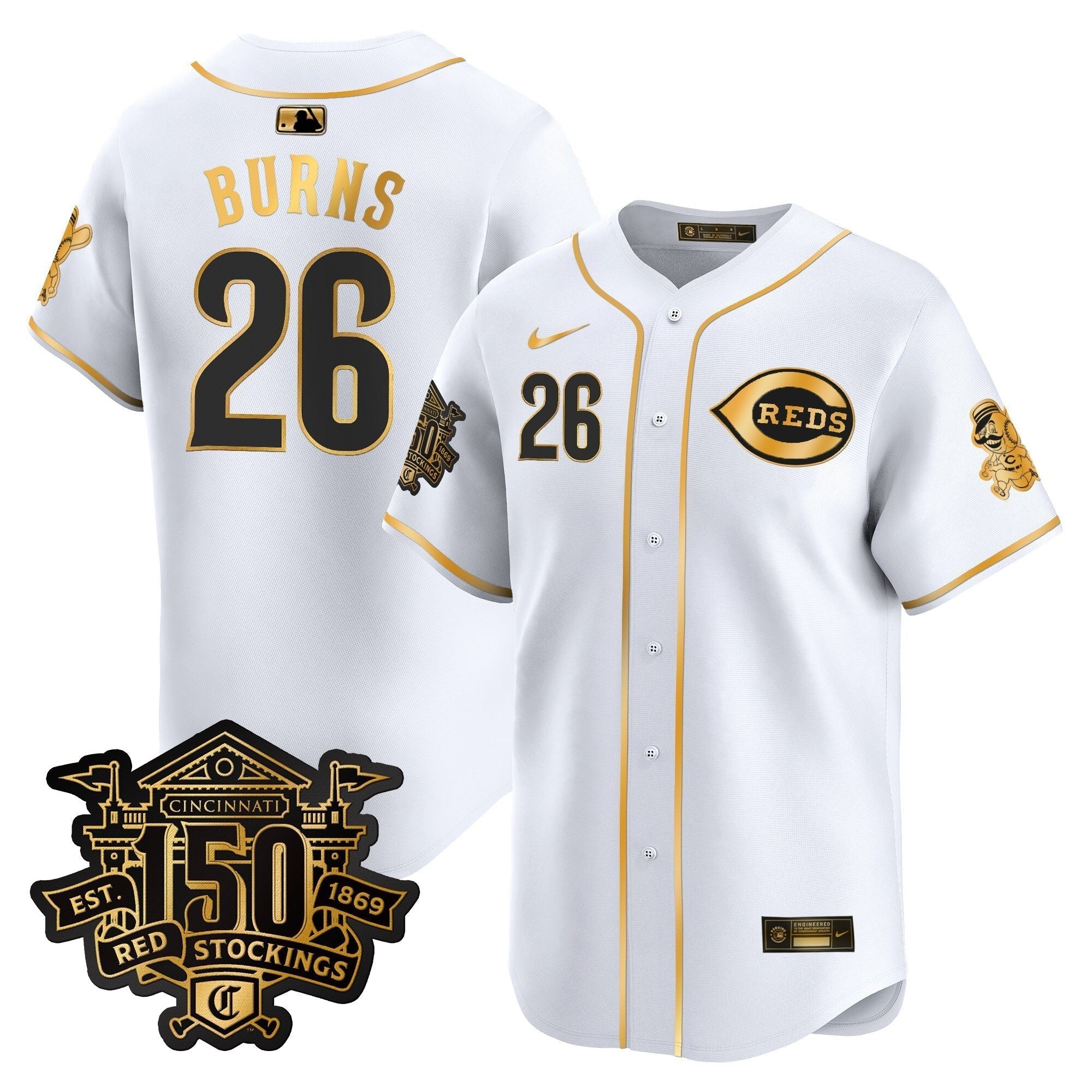 CIN 150th Anniversary Patch Vapor Premier Limited Jersey - Stitched