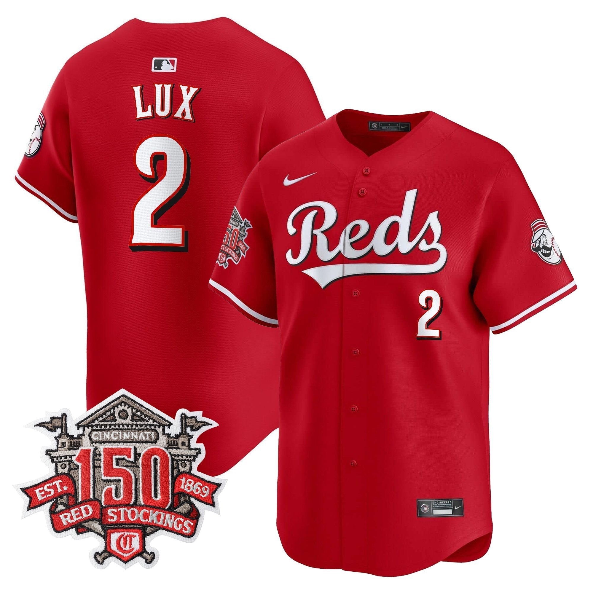 CIN 150th Anniversary Patch Vapor Premier Limited Jersey - Stitched