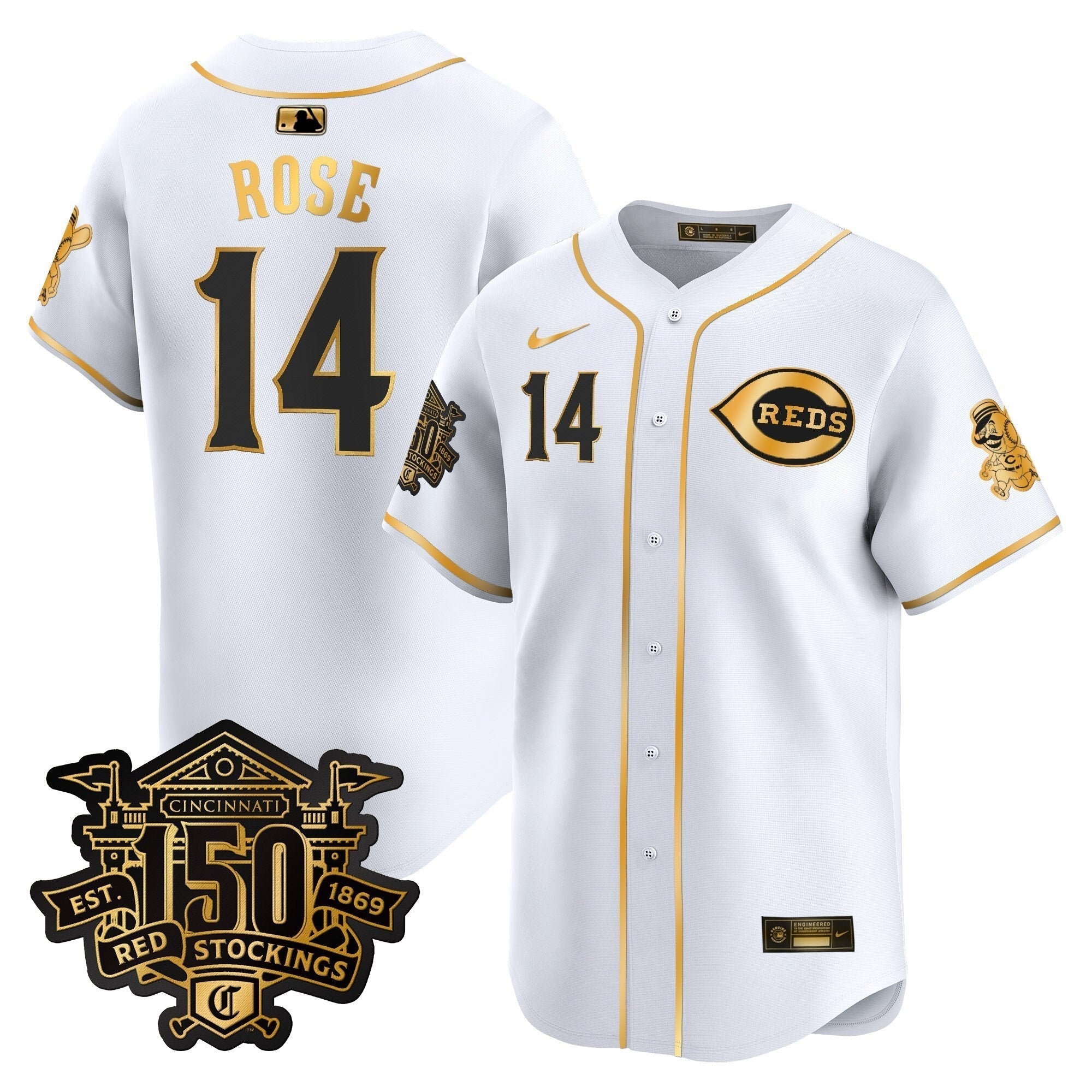 CIN 150th Anniversary Patch Vapor Premier Limited Jersey - Stitched