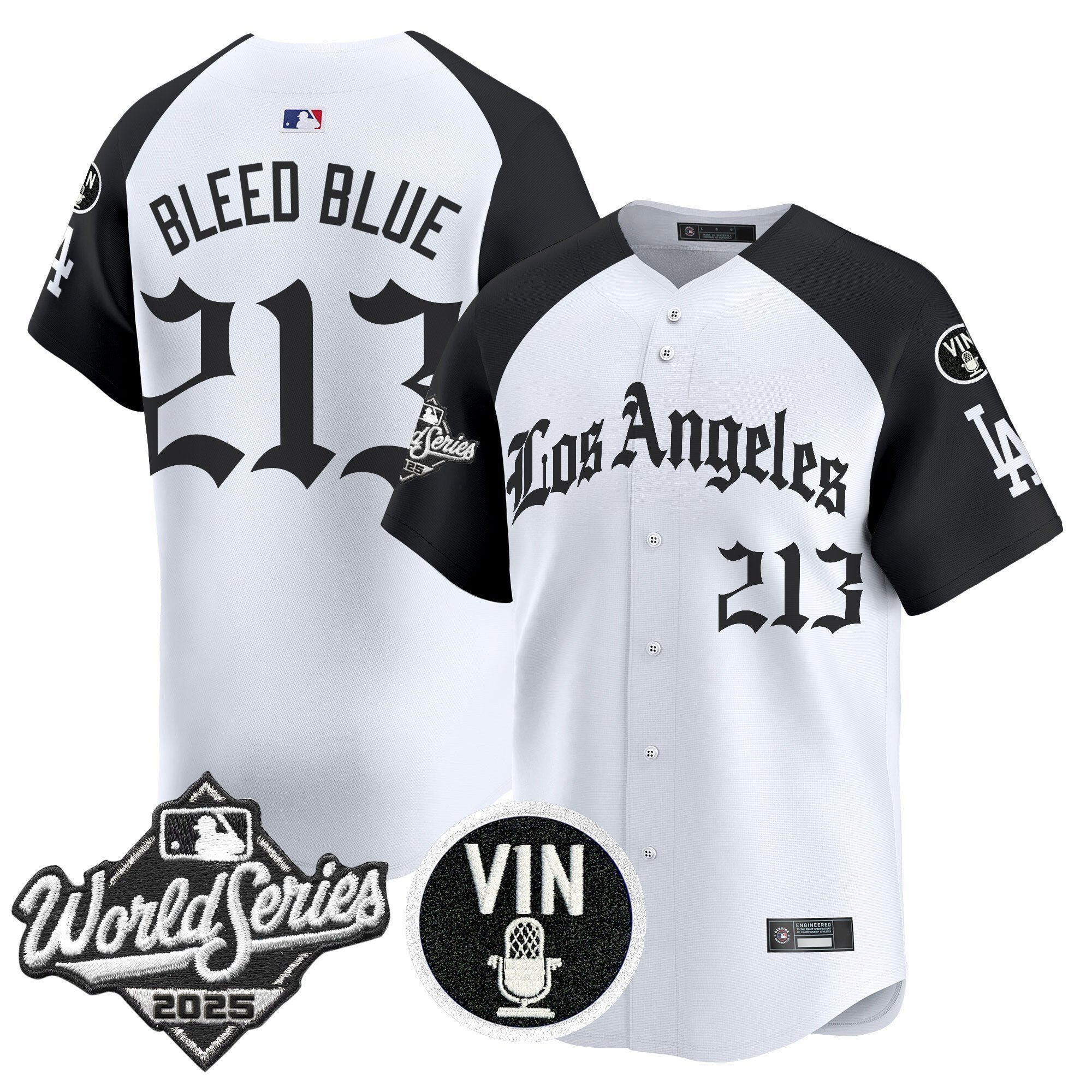 Dodgers 2025 World Series Vapor Premier Limited Jersey - LA Gothic Edition - All Stitched