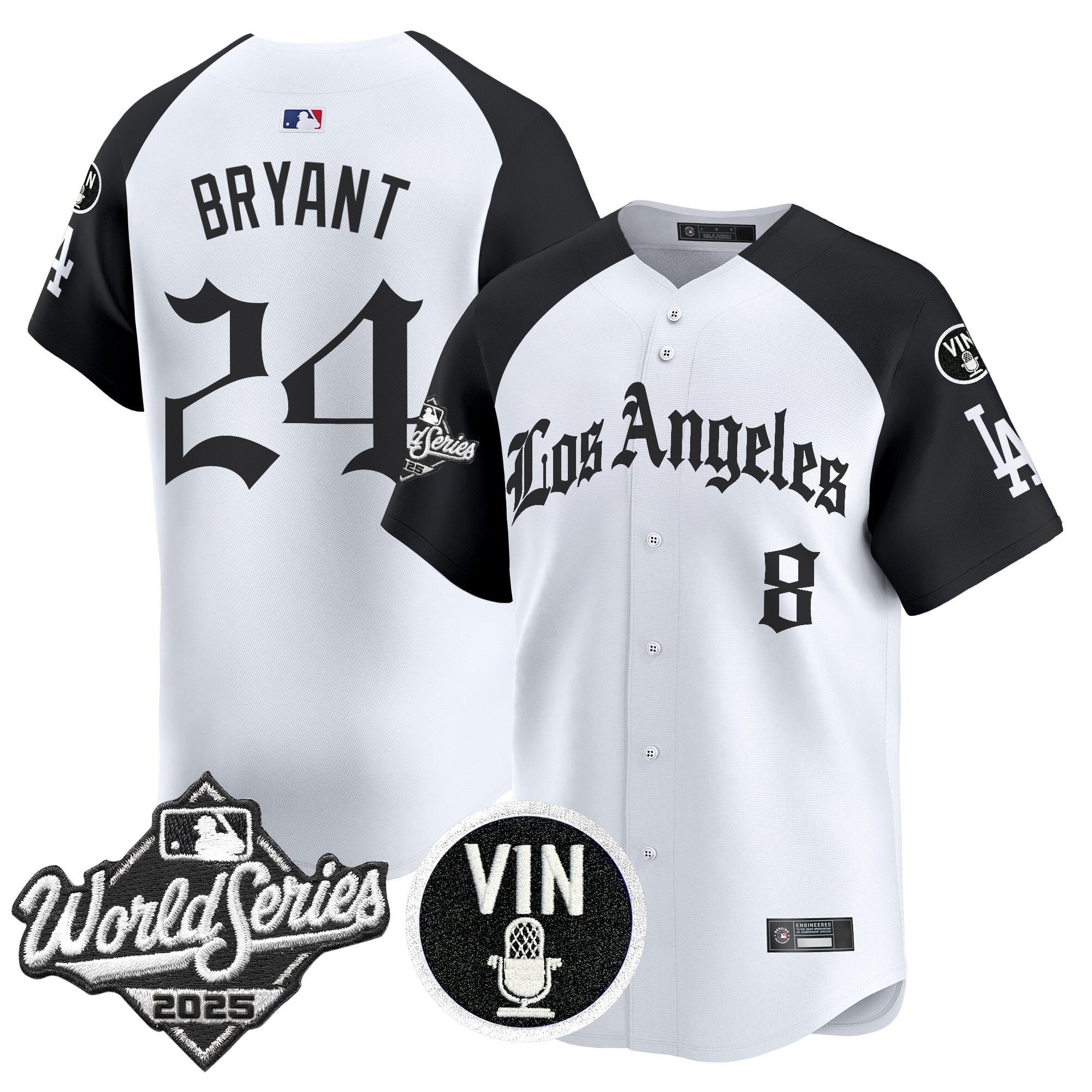 Dodgers 2025 World Series Vapor Premier Limited Jersey - LA Gothic Edition - All Stitched