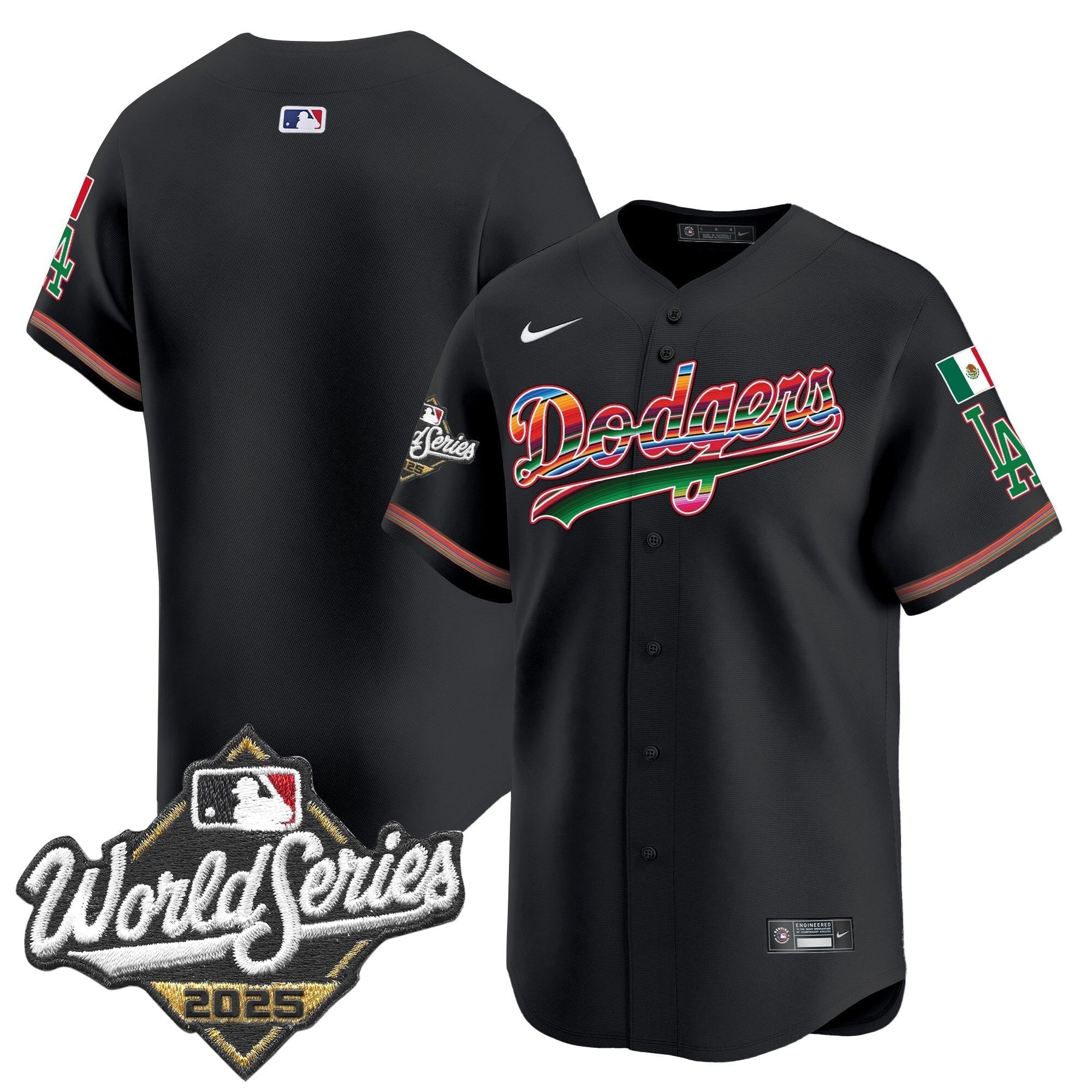 Dodgers Mexico 2025 World Series Vapor Premier Limited Jersey - All Stitched