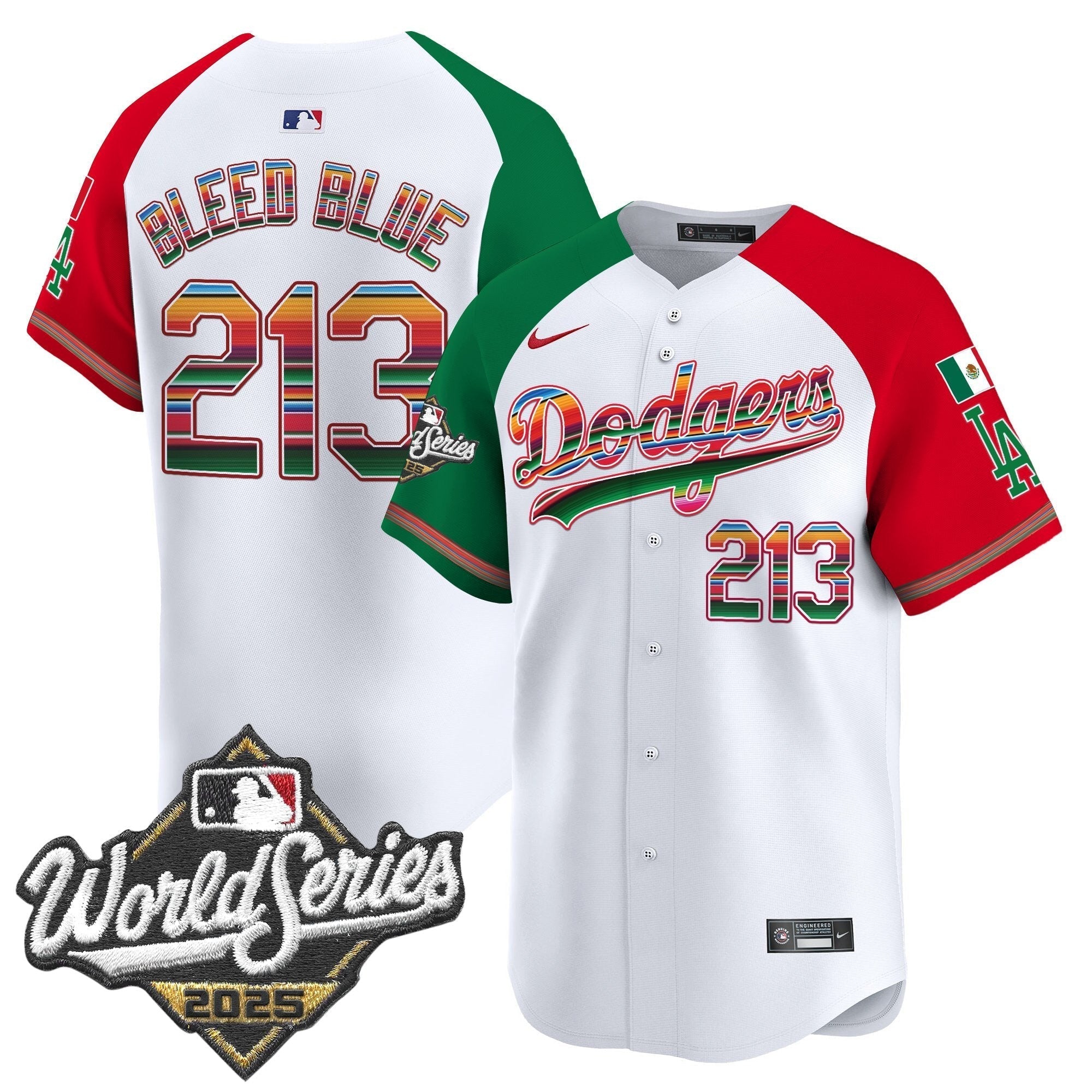Dodgers Mexico 2025 World Series Vapor Premier Limited Jersey - All Stitched