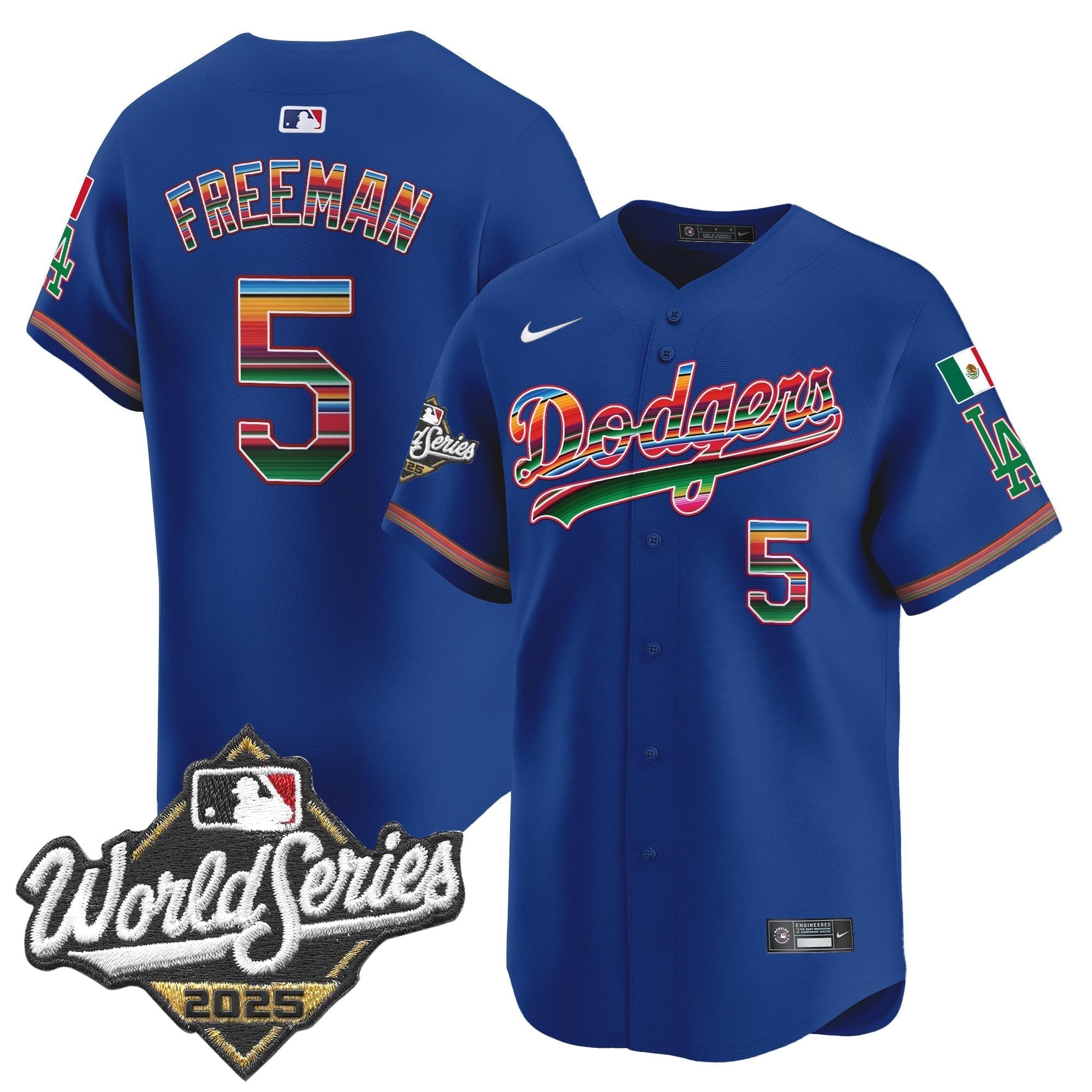 Dodgers Mexico 2025 World Series Vapor Premier Limited Jersey - All Stitched