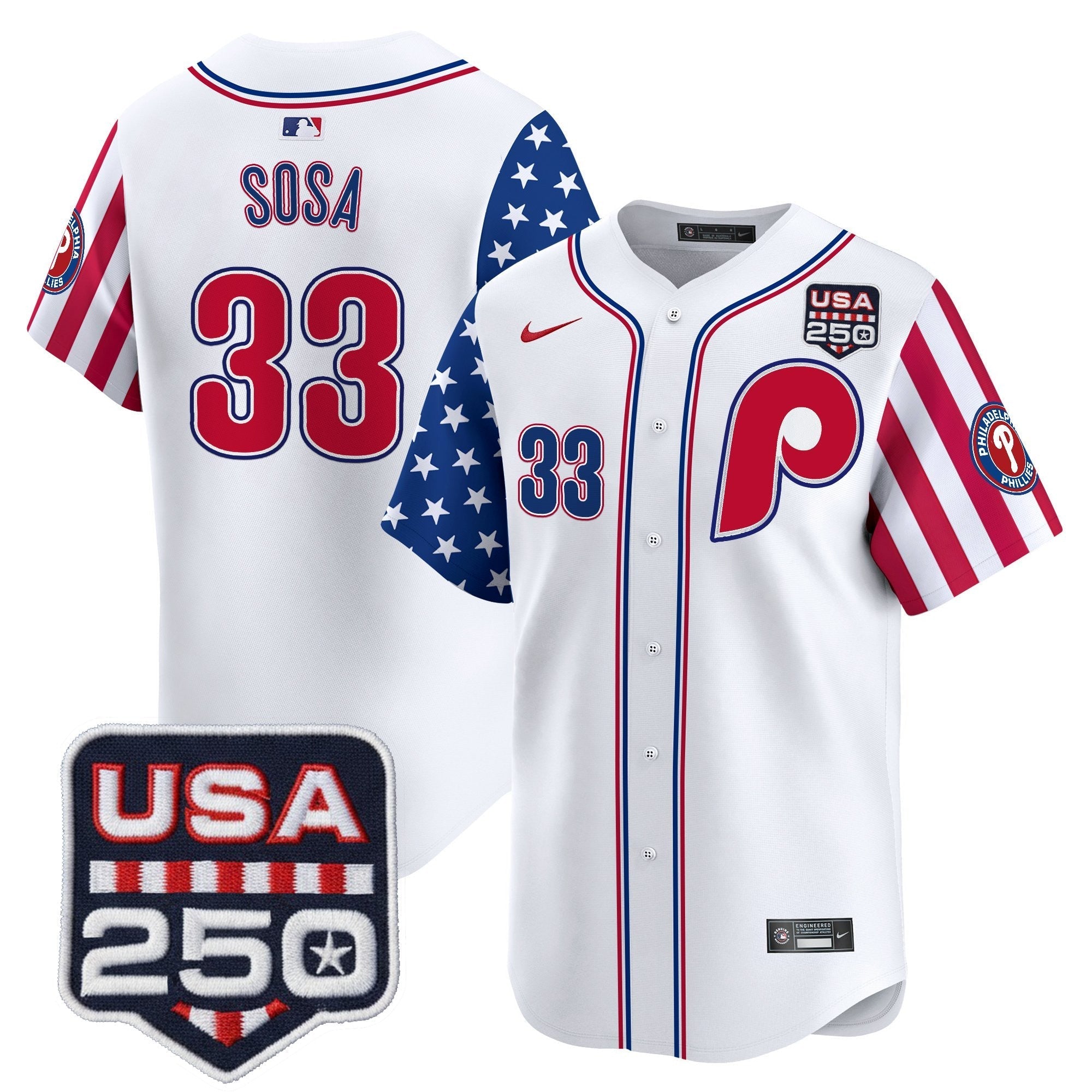 PHI America250 Edition Vapor Premier Limited Jersey - Stitched