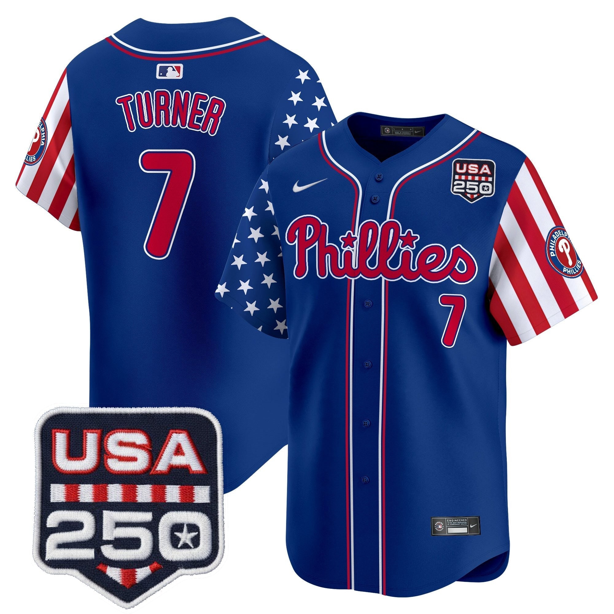 PHI America250 Edition Vapor Premier Limited Jersey - Stitched (2)