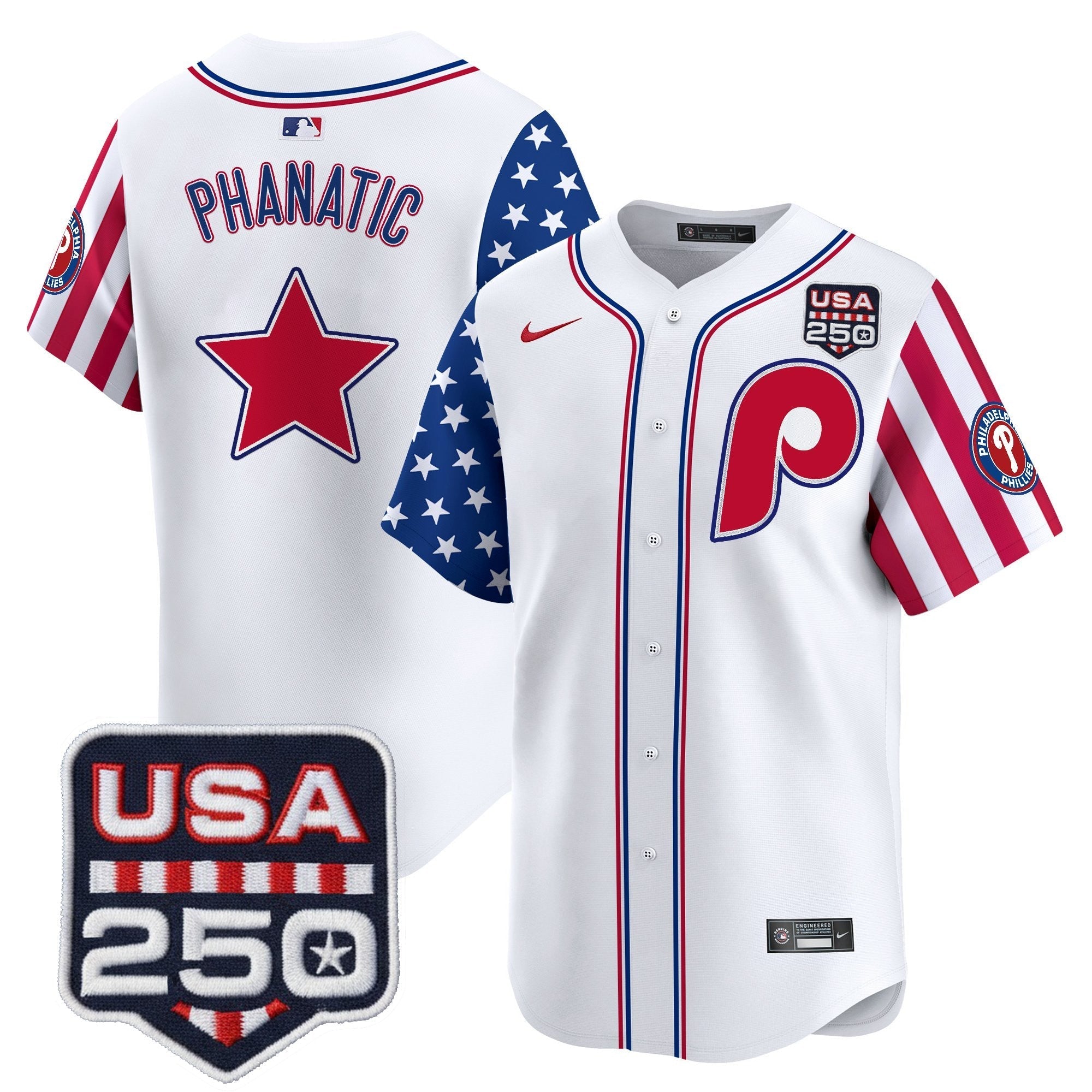 PHI America250 Edition Vapor Premier Limited Jersey - Stitched
