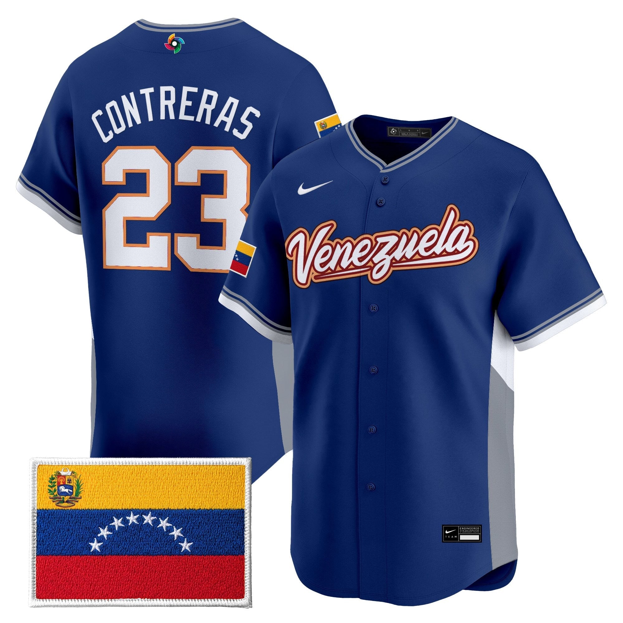 Team Venezuela World Baseball Classic Gold Vapor Premier Jersey - Stitched