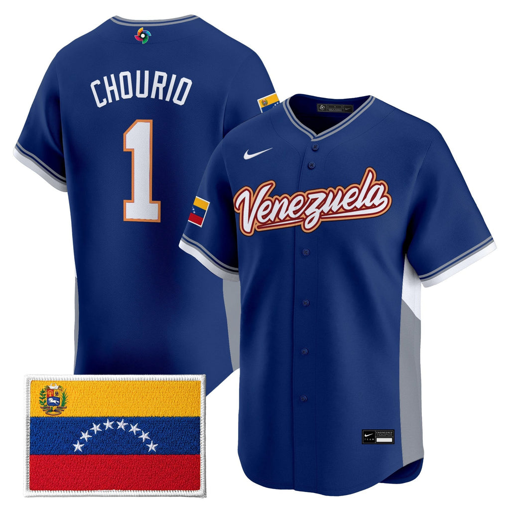 Team Venezuela World Baseball Classic Gold Vapor Premier Jersey - Stitched