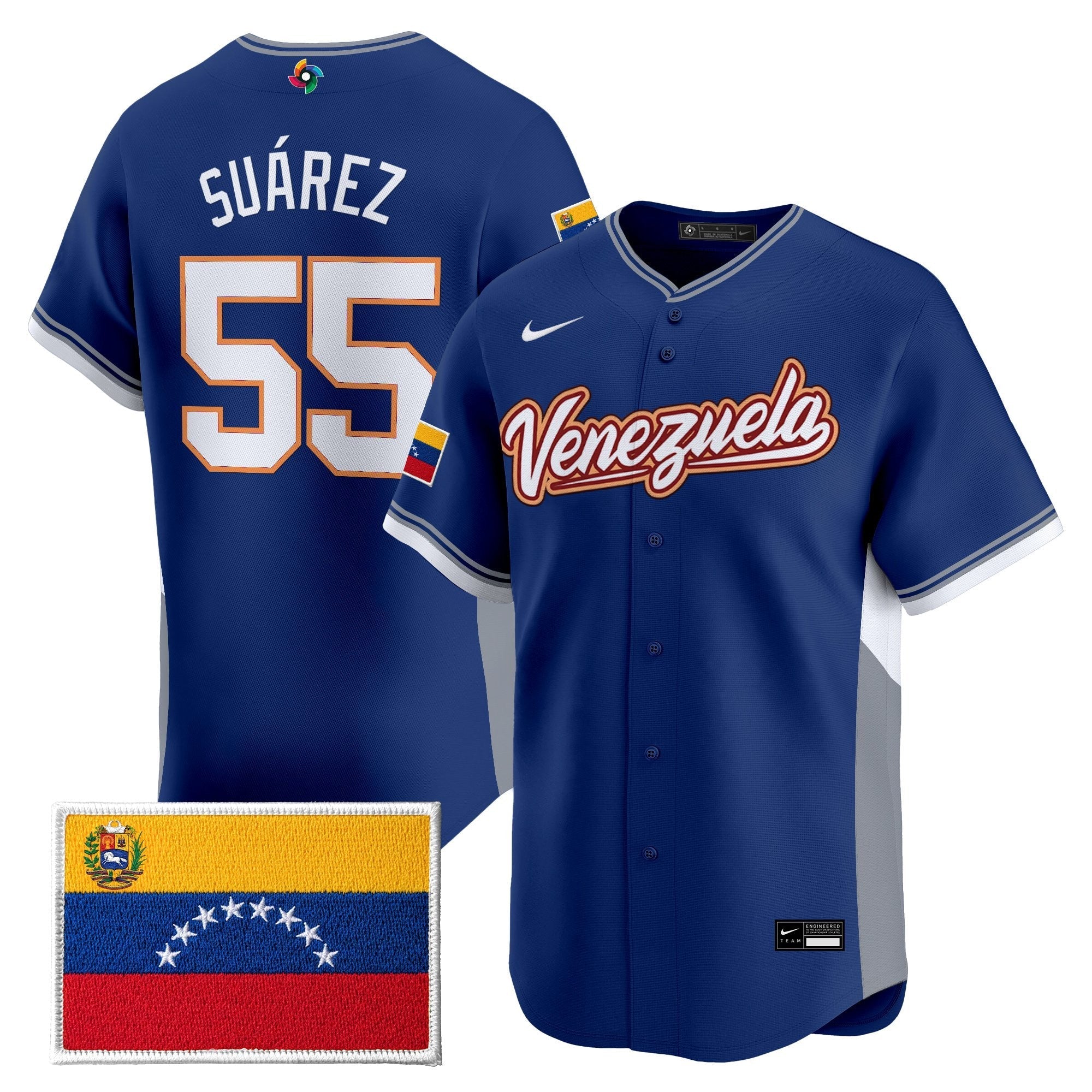 Team Venezuela World Baseball Classic Gold Vapor Premier Jersey - Stitched