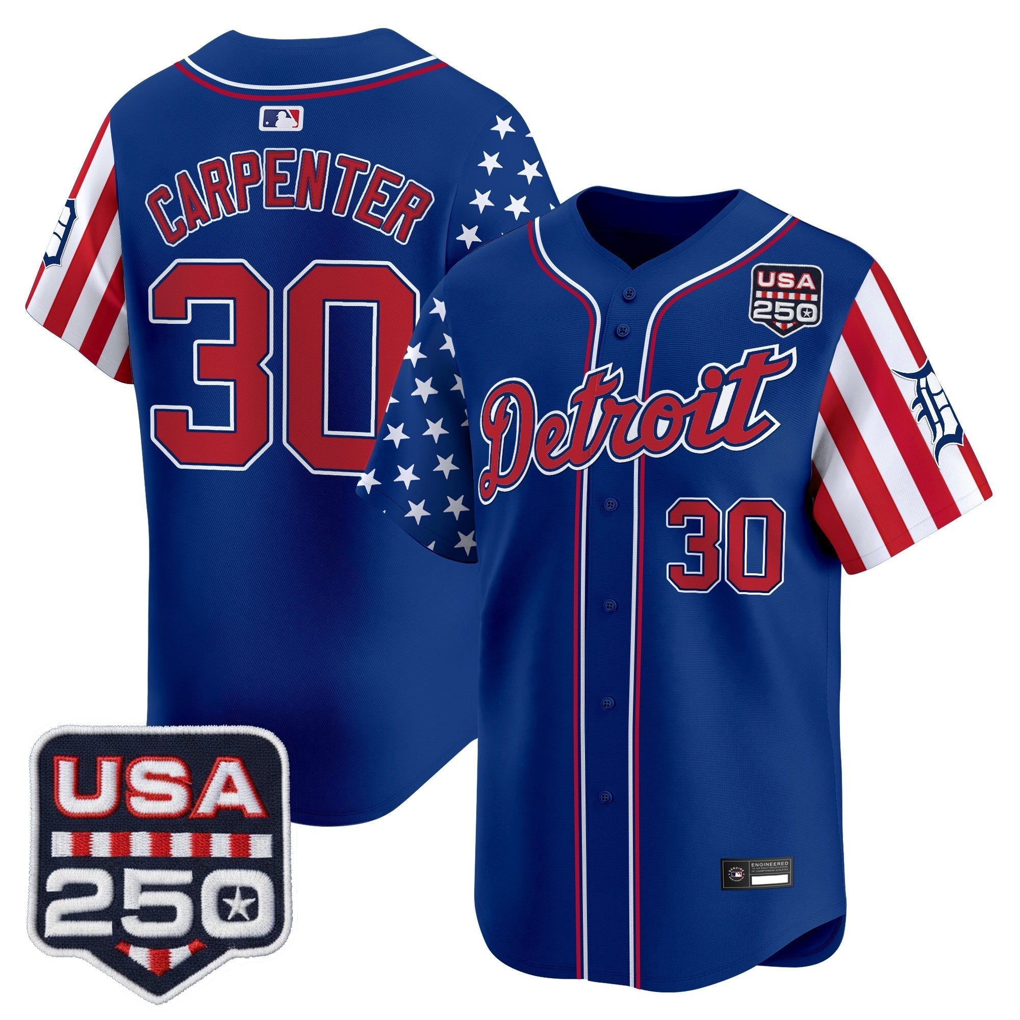 DET "America250 Edition" Vapor Premier Limited Jersey - Stitched