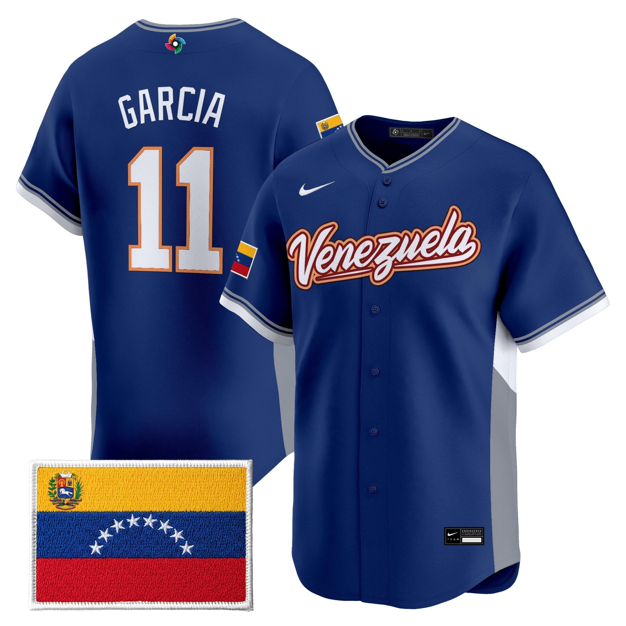 Team Venezuela World Baseball Classic Gold Vapor Premier Jersey - Stitched