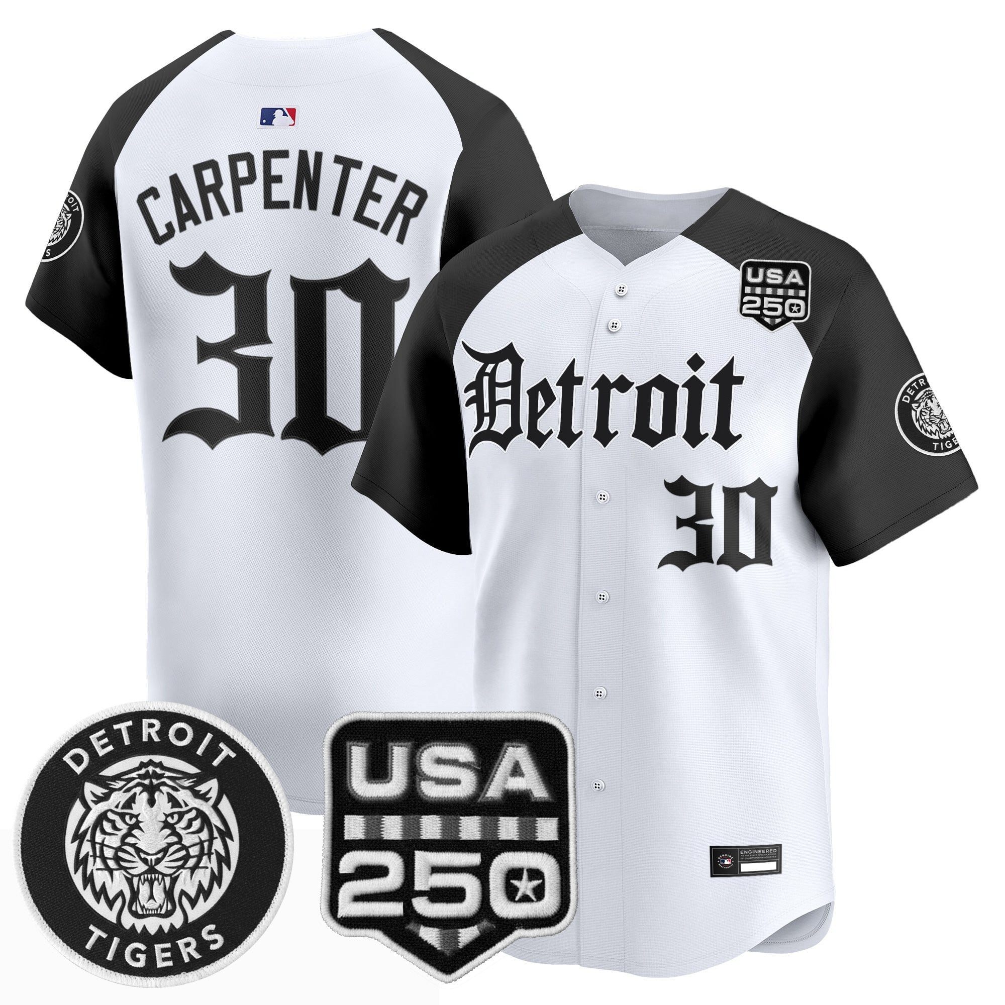 DET ‘Gothic Edition’ Vapor Premier Limited Jersey - Stitched