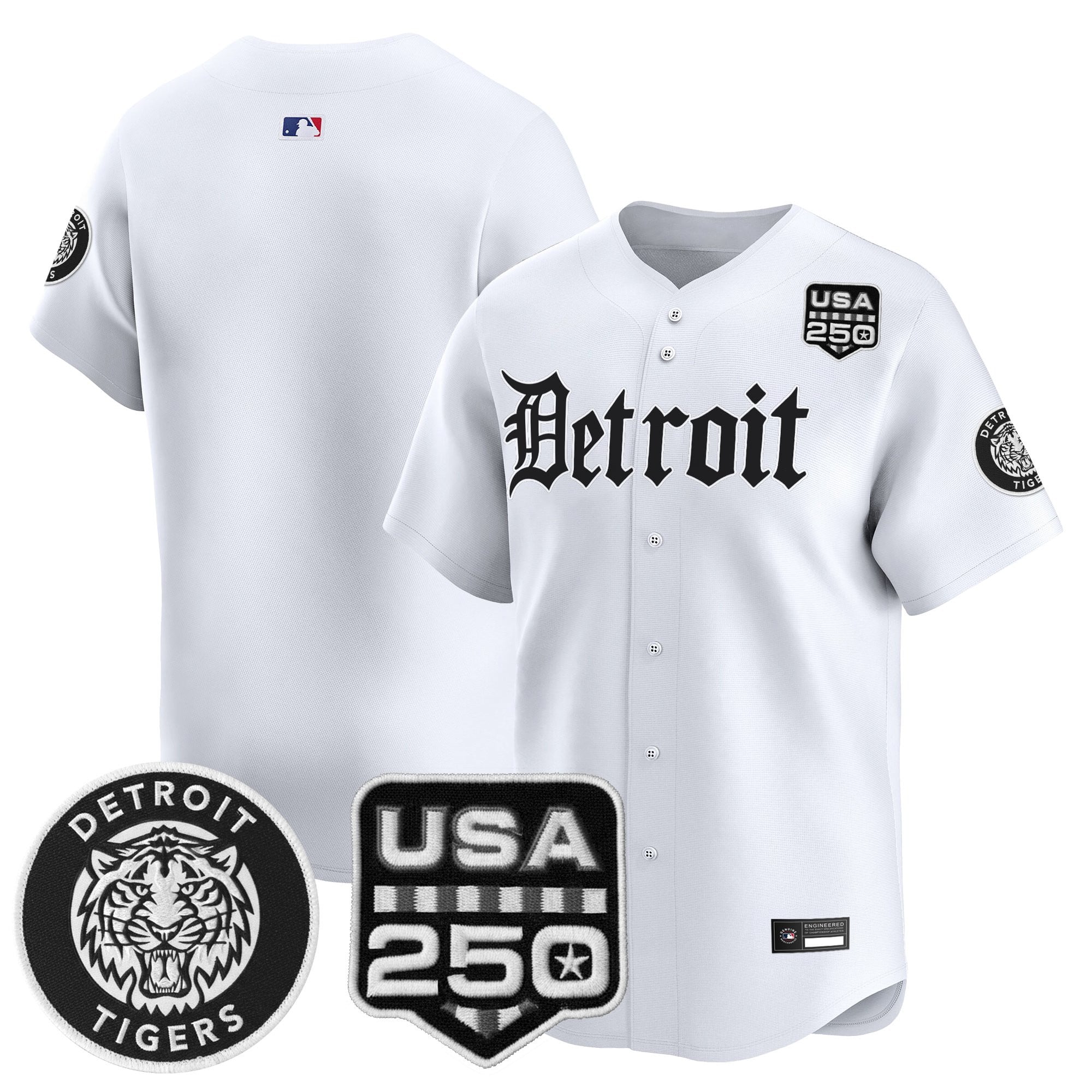 DET ‘Gothic Edition’ Vapor Premier Limited Jersey - Stitched
