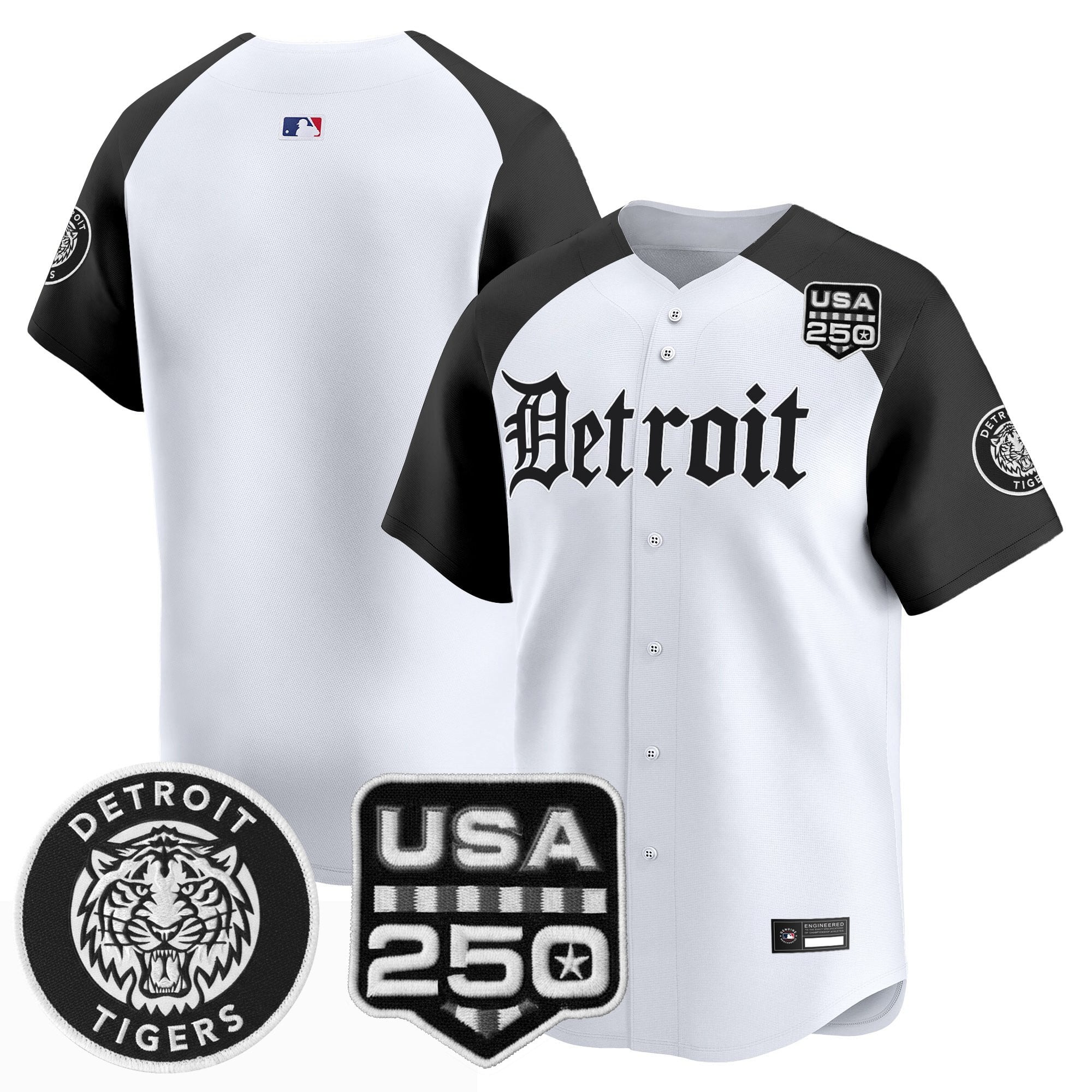 DET ‘Gothic Edition’ Vapor Premier Limited Jersey - Stitched