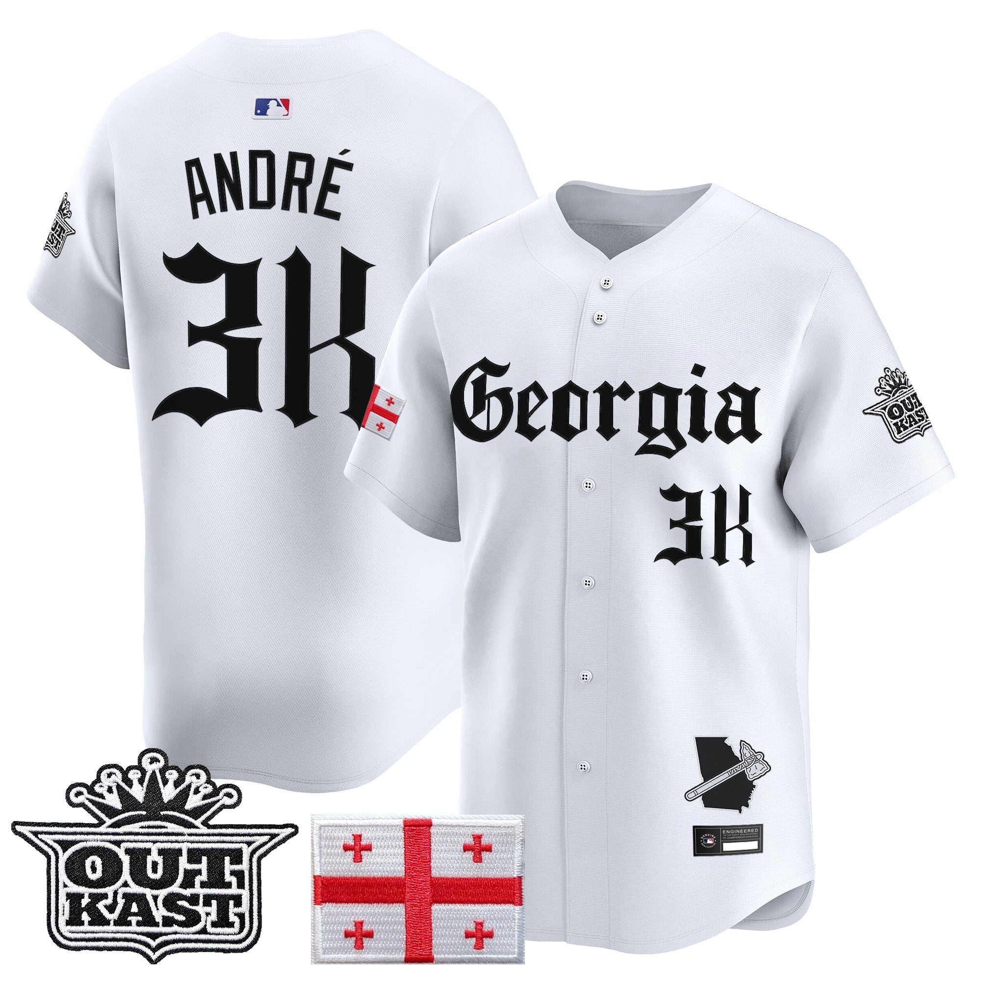 ATL 'Georgia x Outkast Gothic Edition' Vapor Premier Limited Jersey - Stitched
