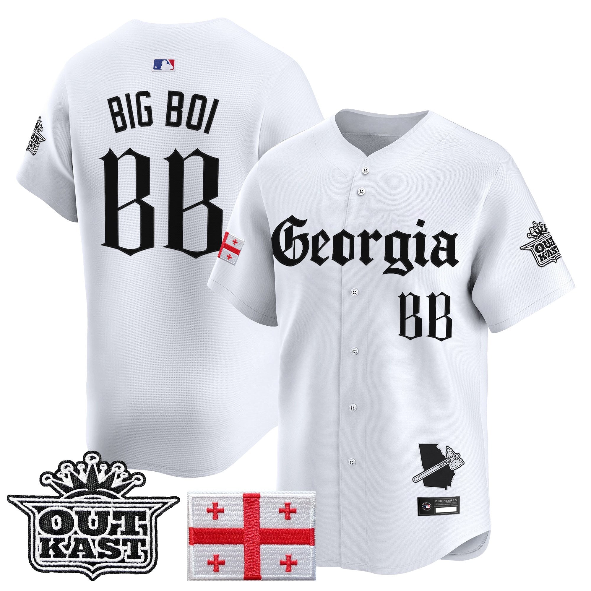 ATL 'Georgia x Outkast Gothic Edition' Vapor Premier Limited Jersey - Stitched