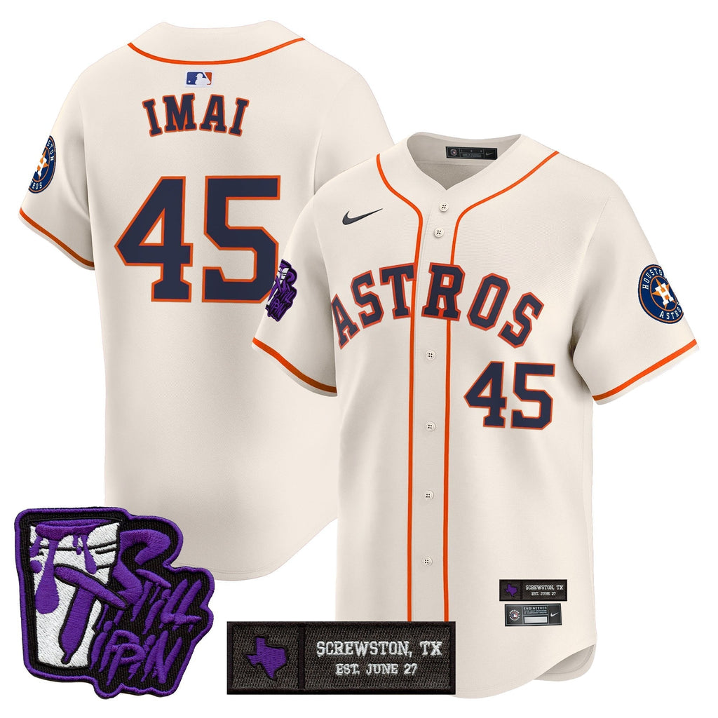 HOU DJ Screw Still Tippin Purple Patch Vapor Premier Limited Jersey - Stitched