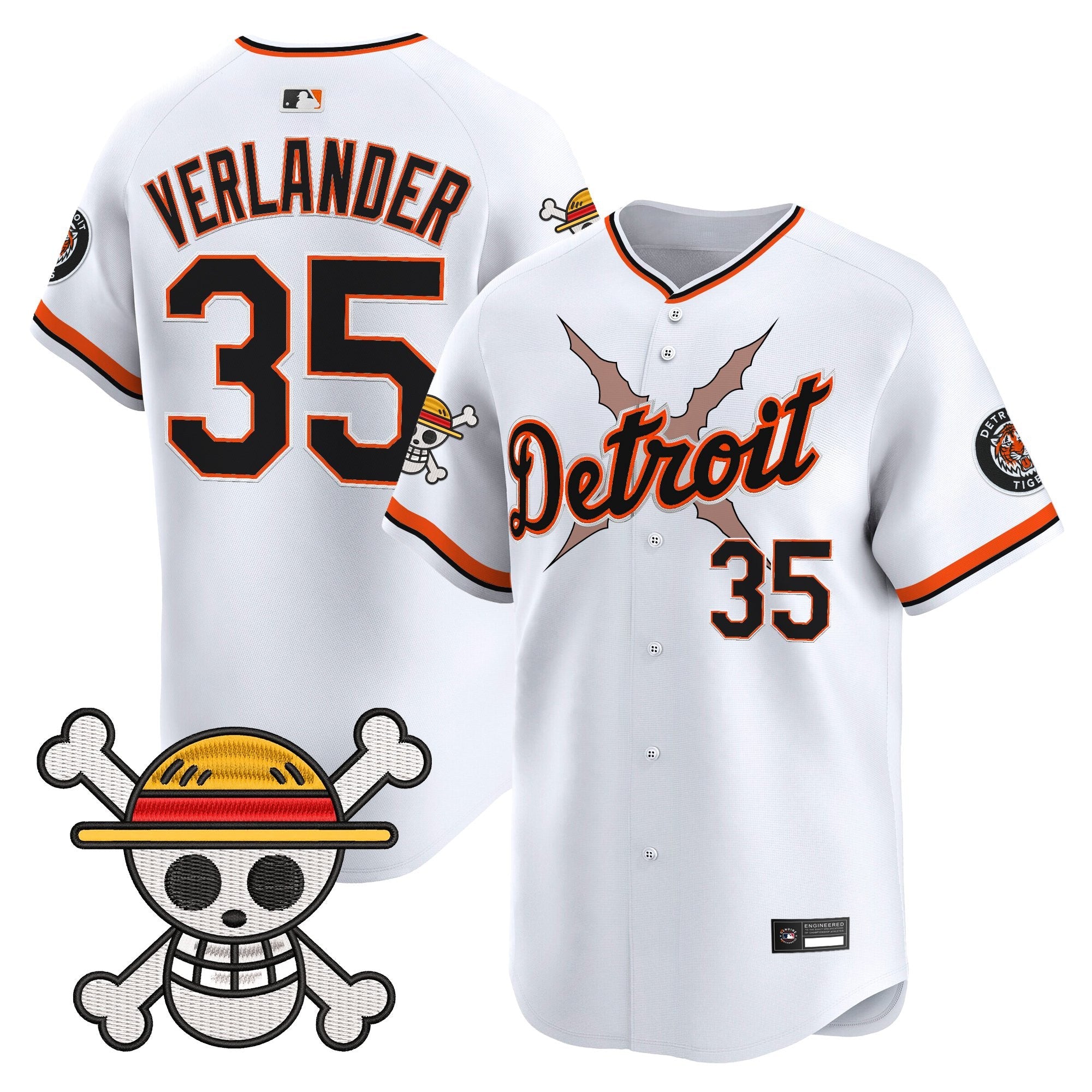 DET x  OP Vapor Premier Limited Jersey - Stitched