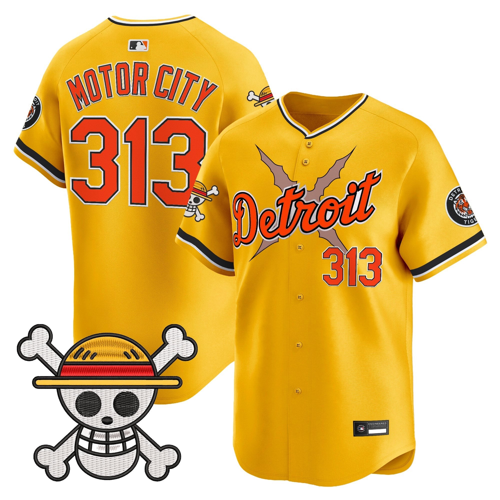 DET x  OP Vapor Premier Limited Jersey - Stitched