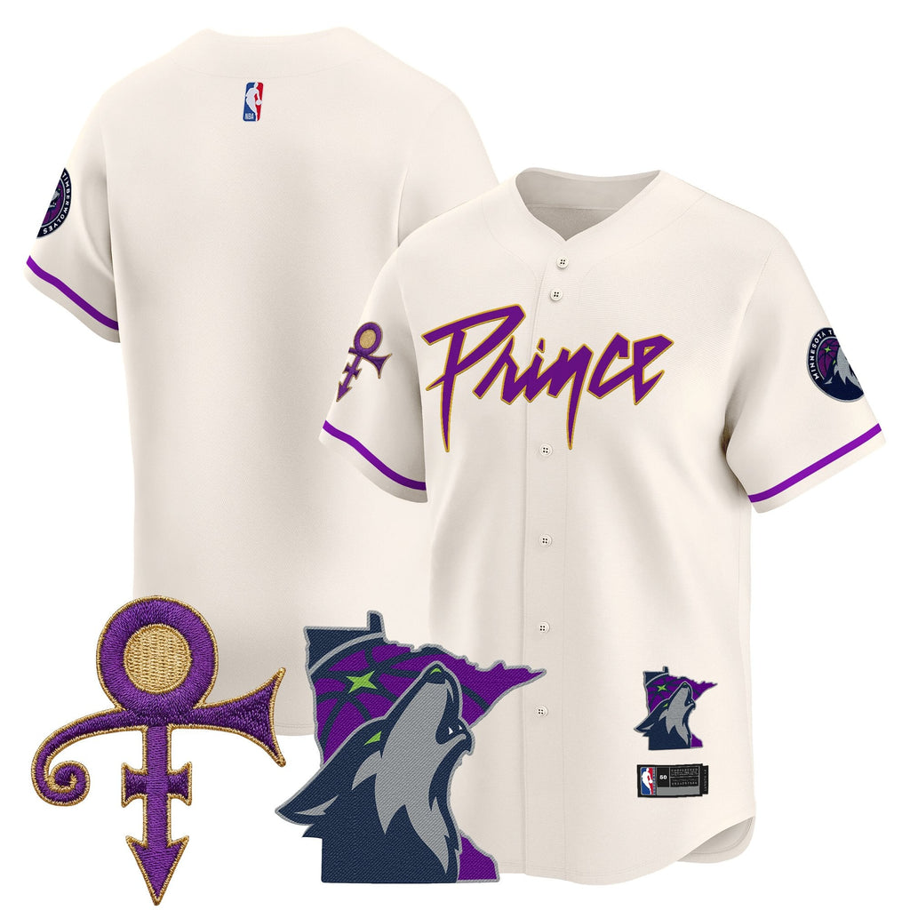 MIN Prince Patch Vapor Baseball Jersey - Stitched