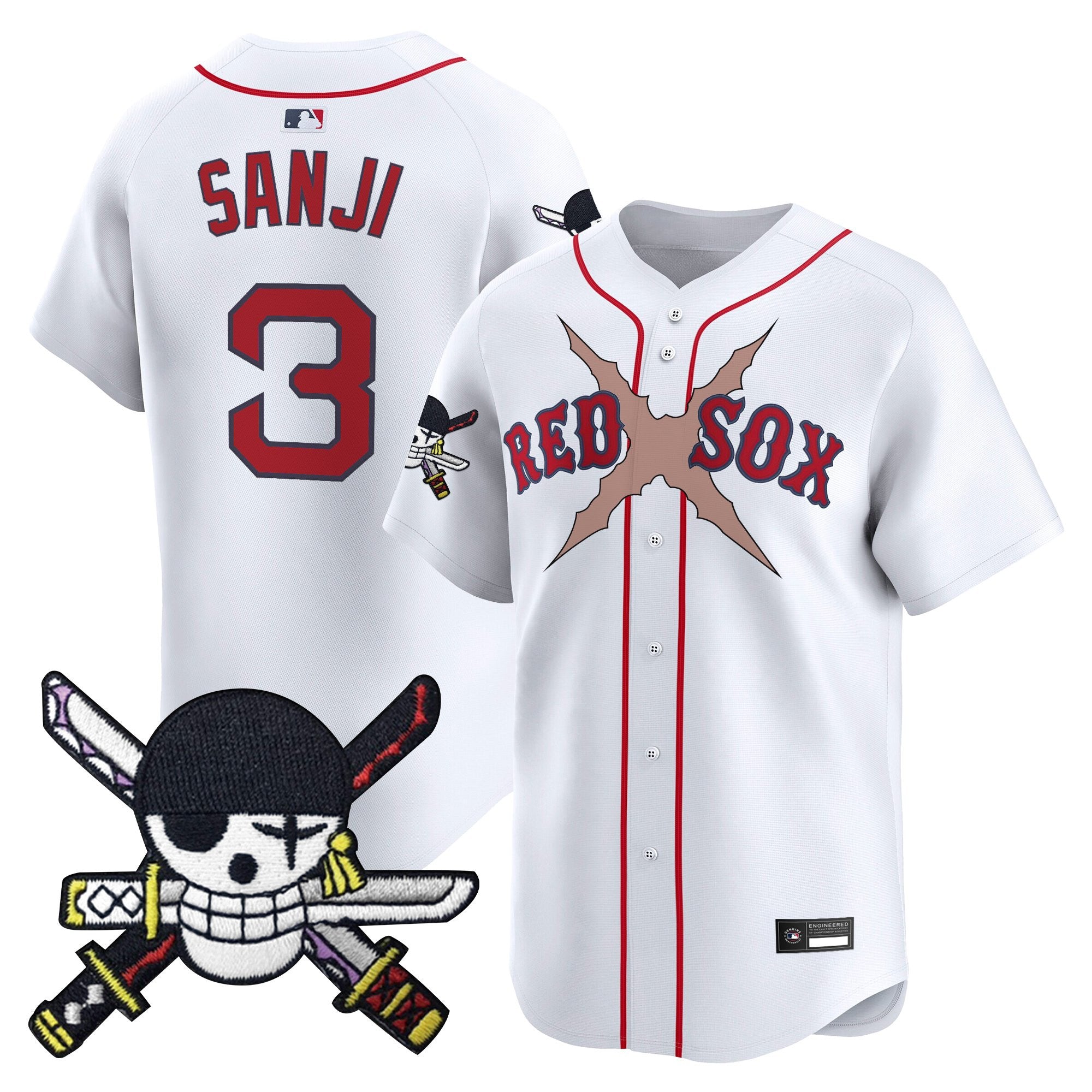 BOS x  OP Zr Patch Vapor Premier Limited Jersey - Stitched