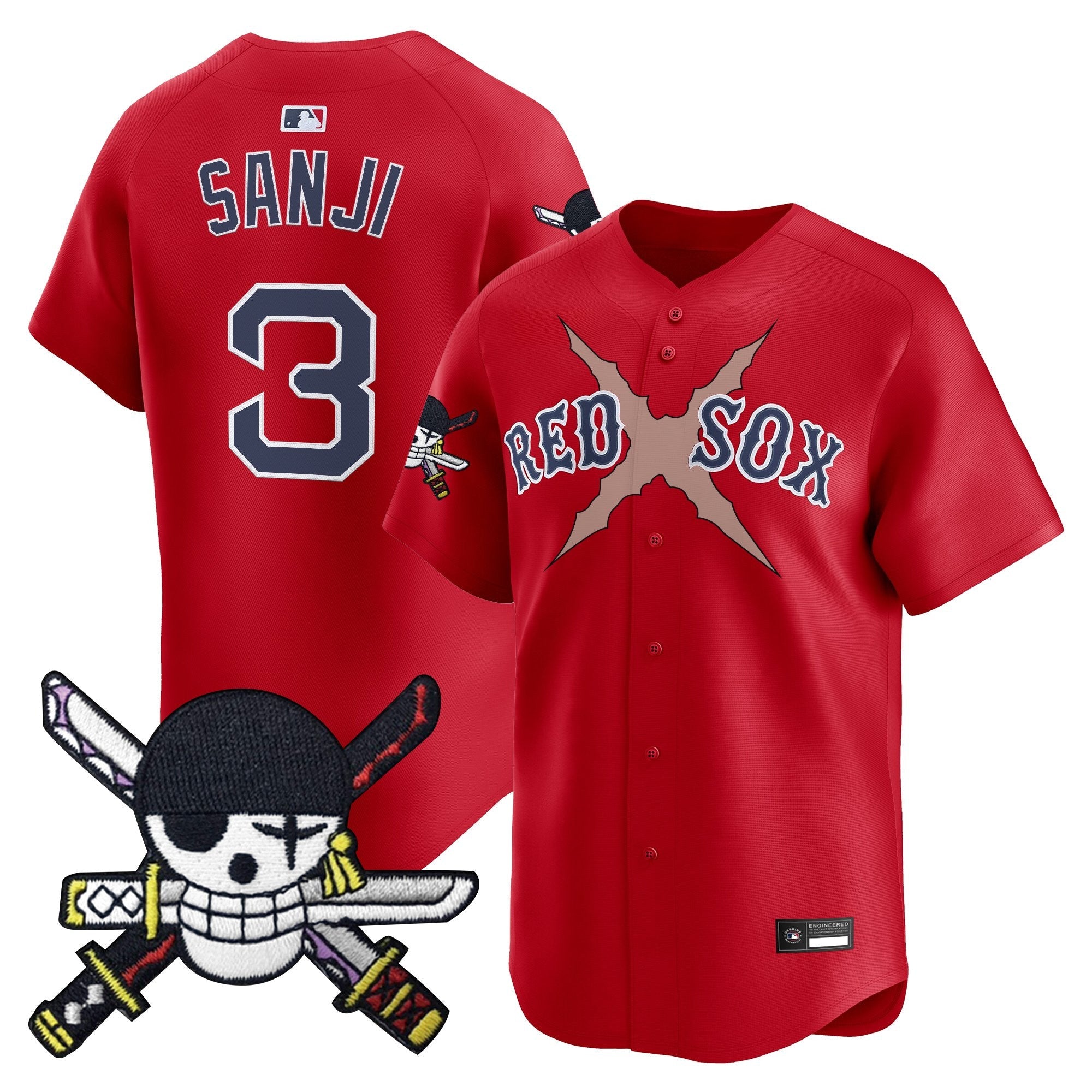 BOS x  OP Zr Patch Vapor Premier Limited Jersey - Stitched