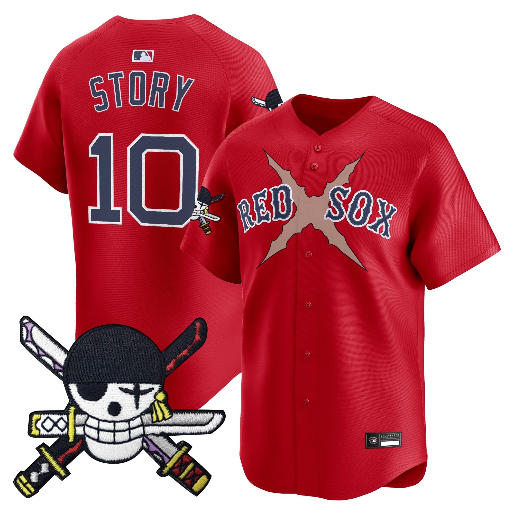 BOS x  OP Zr Patch Vapor Premier Limited Jersey - Stitched
