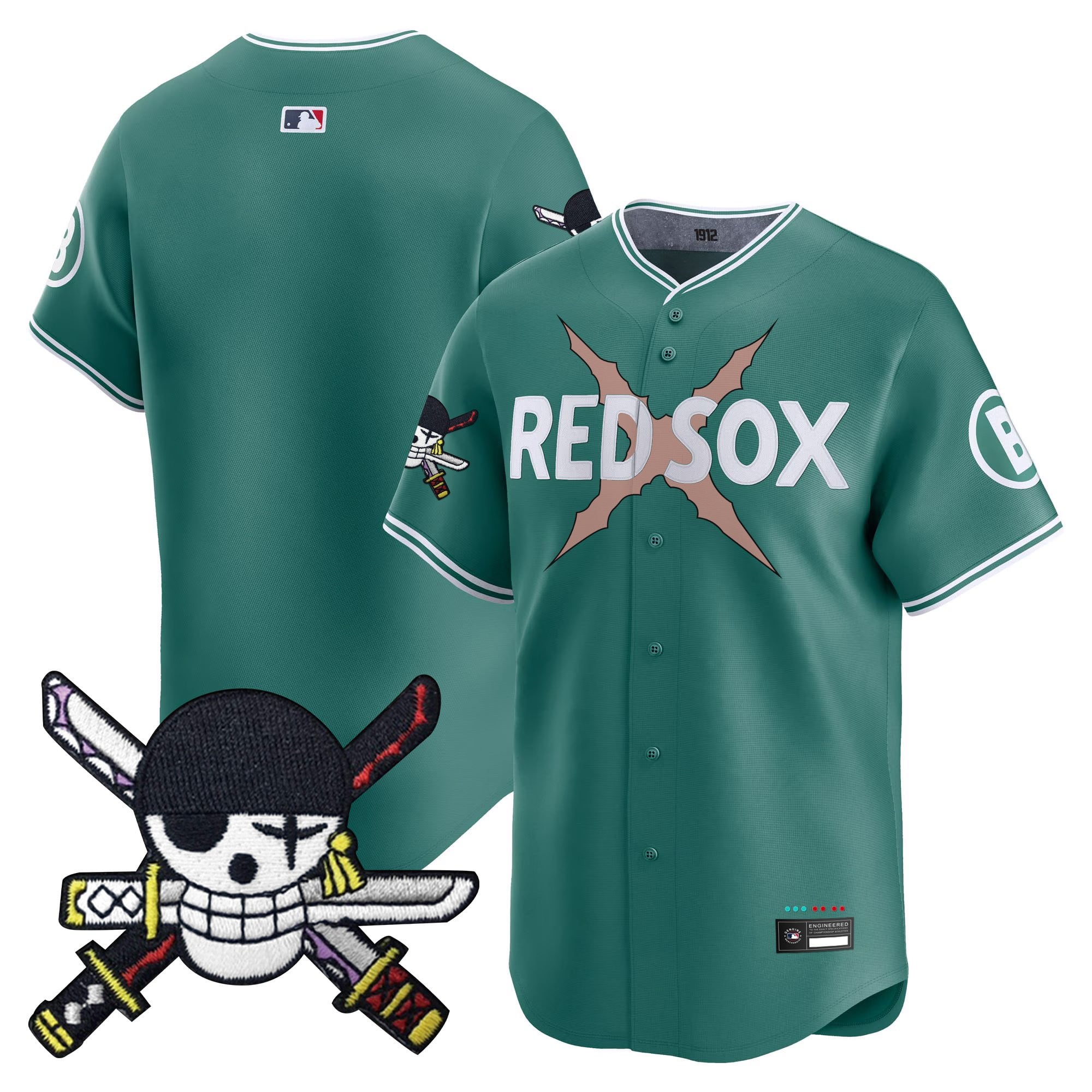 BOS x  OP Zr Patch Vapor Premier Limited Jersey - Stitched